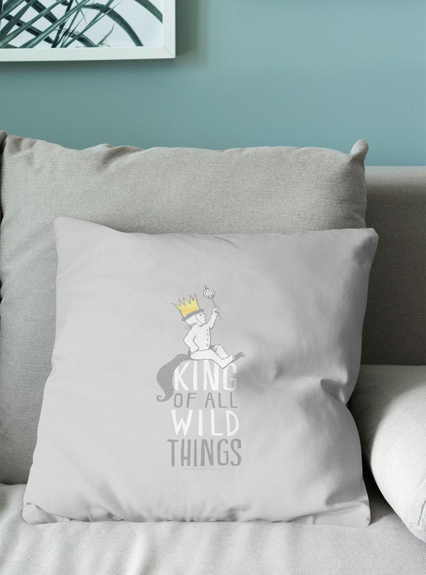 Where The Wild Things Are King Of All Throw Pillow, , alternate