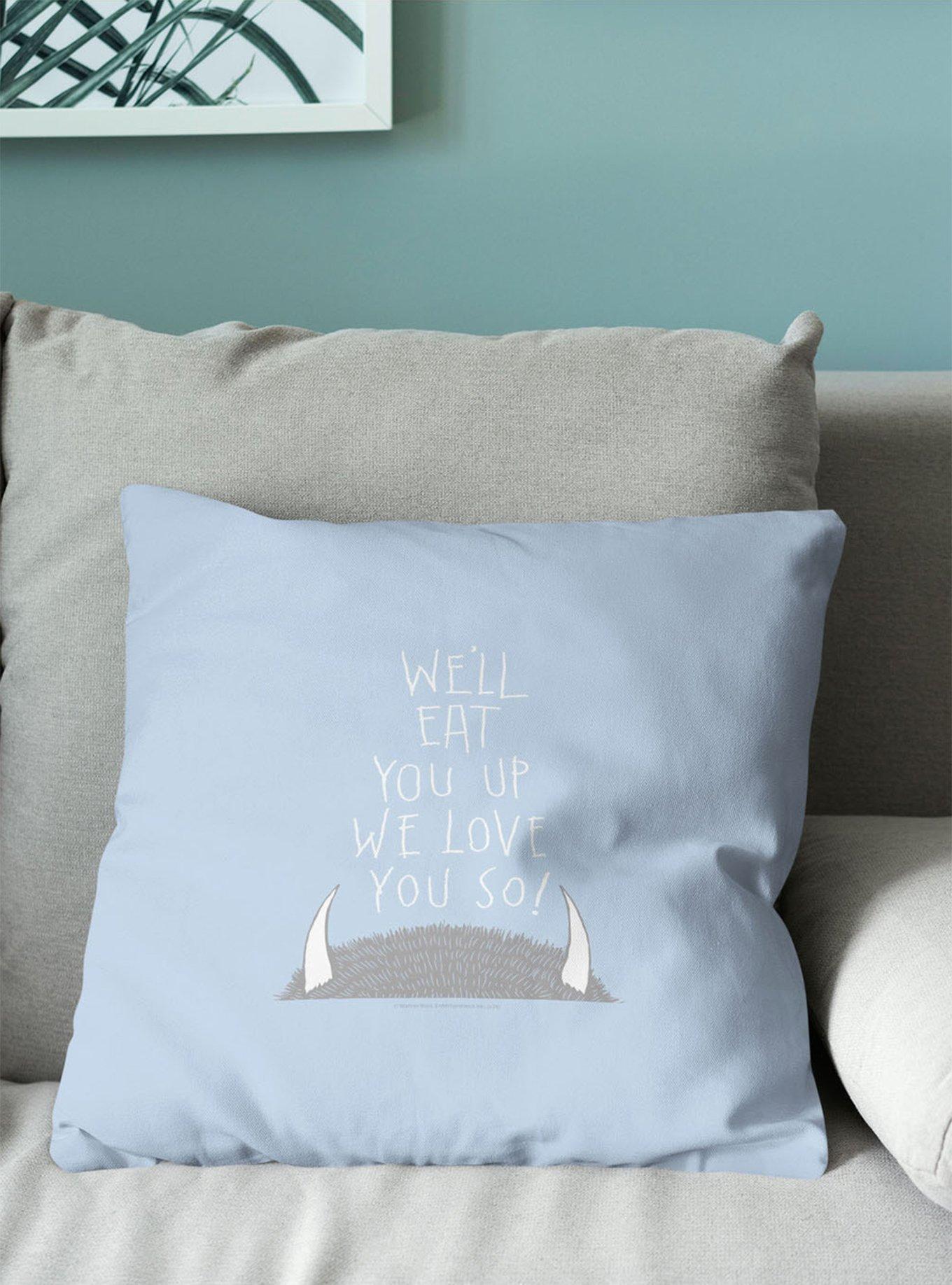 Where The Wild Things Are Love You So Throw Pillow, , alternate