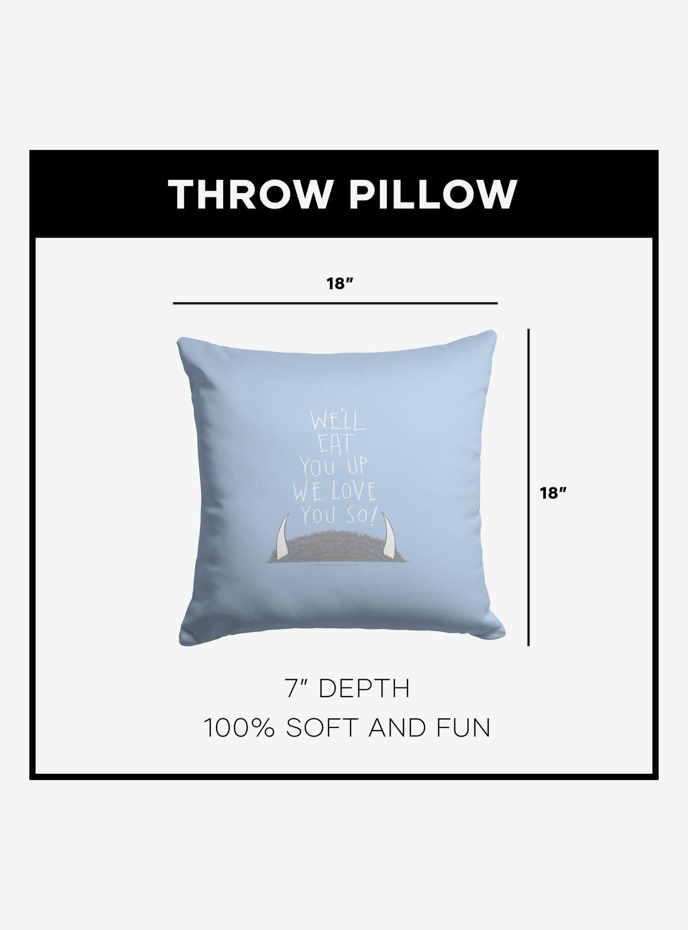 Where The Wild Things Are Love You So Throw Pillow, , alternate