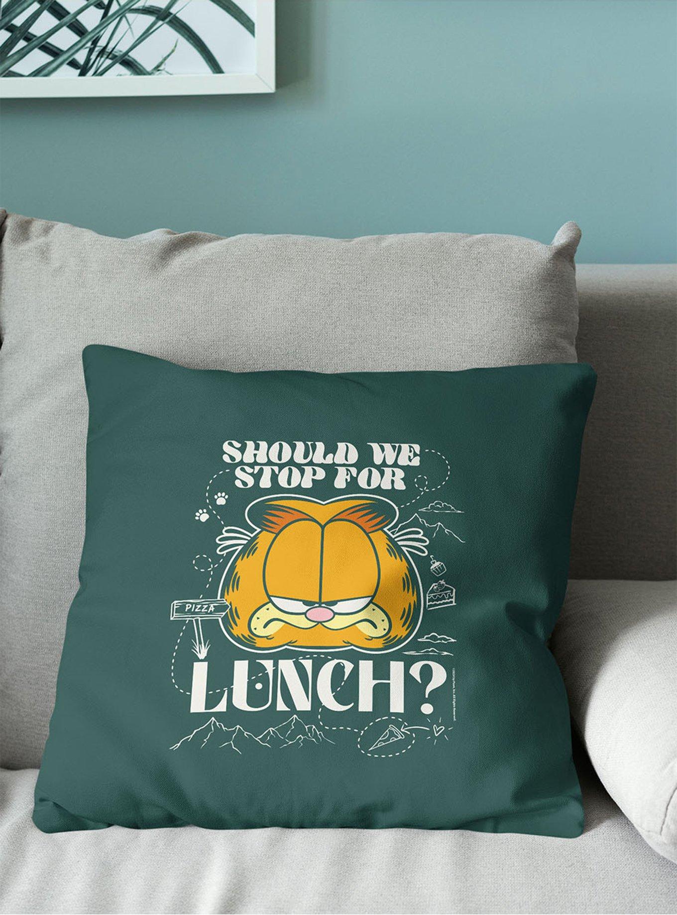 Garfield Stop For Lunch Throw Pillow, , alternate