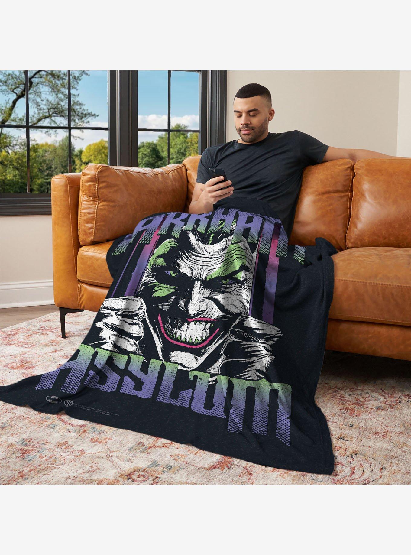 DC Comics Arkham Asylum 50x60" Silk Touch Throw Blanket, , alternate