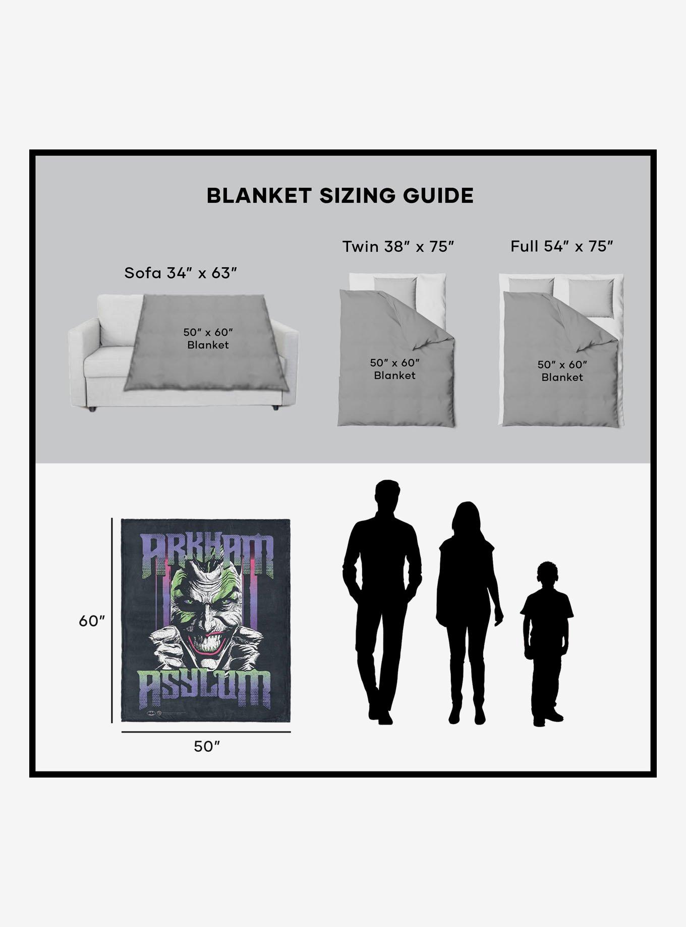 DC Comics Arkham Asylum 50x60" Silk Touch Throw Blanket, , alternate