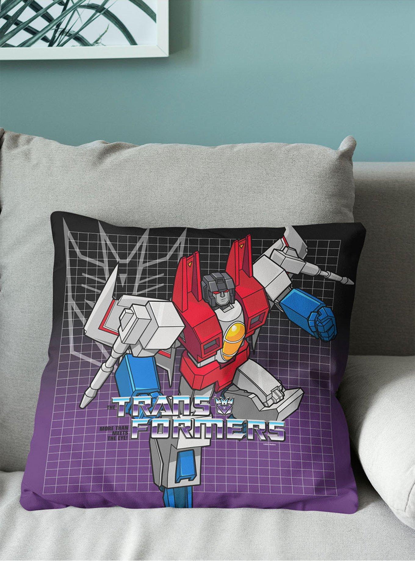 Transformers G1 Grid Starscream Throw Pillow, , alternate