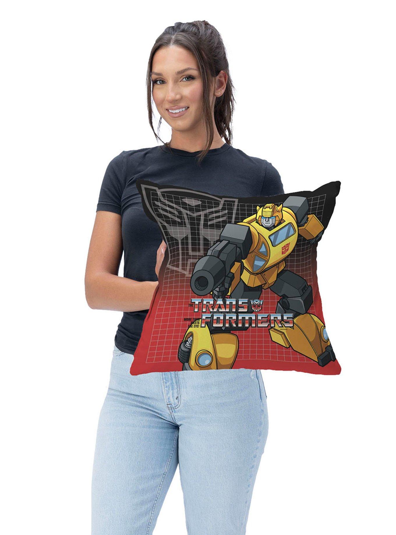 Transformers G1 Grid Bumblebee Throw Pillow, , hi-res