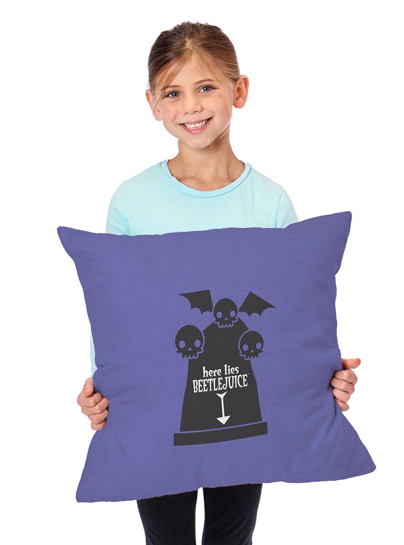Beetlejuice Here Lies Beetlejuice Throw Pillow, , alternate