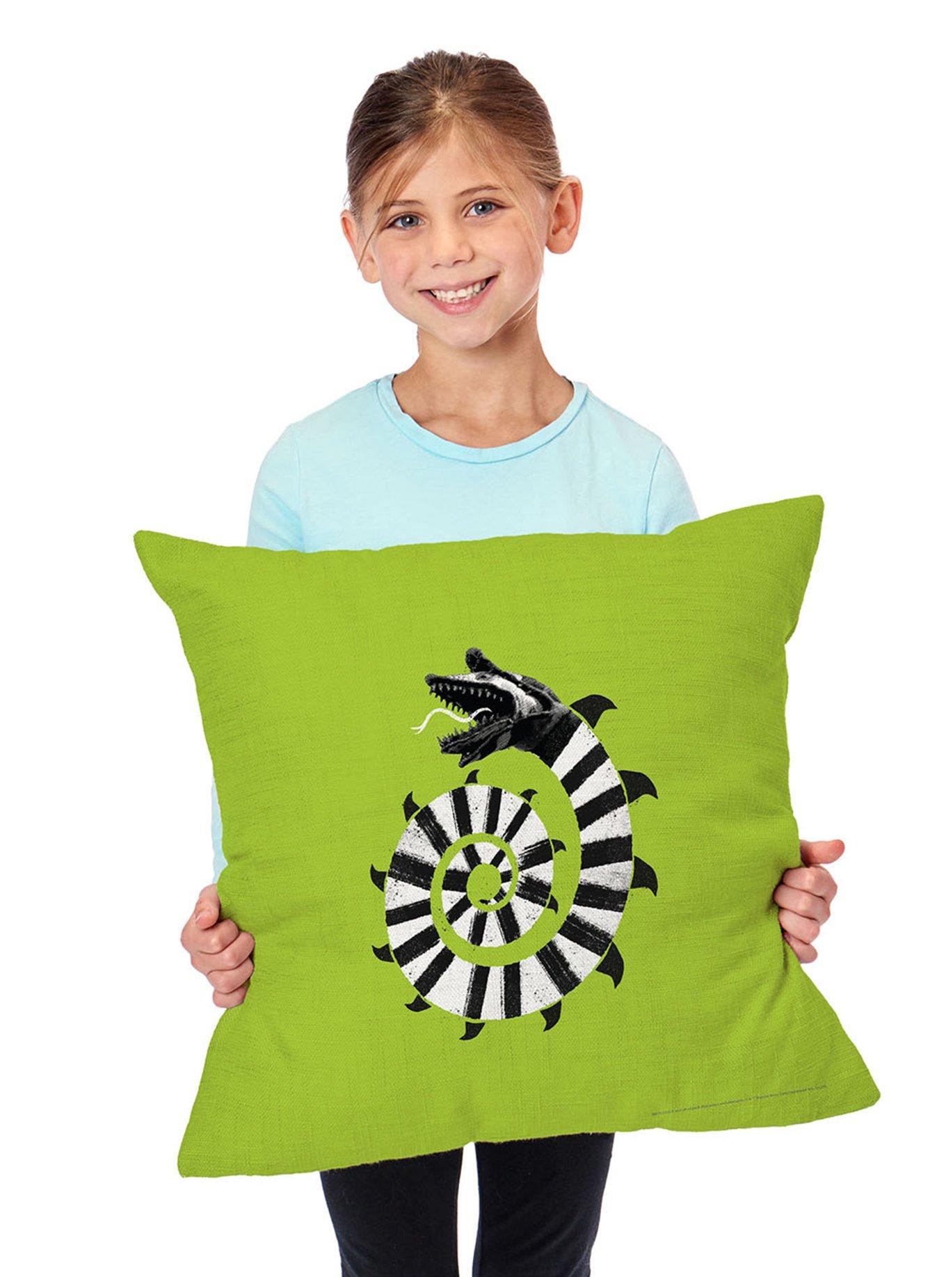 Beetlejuice Mind The Sandworms Throw Pillow, , alternate