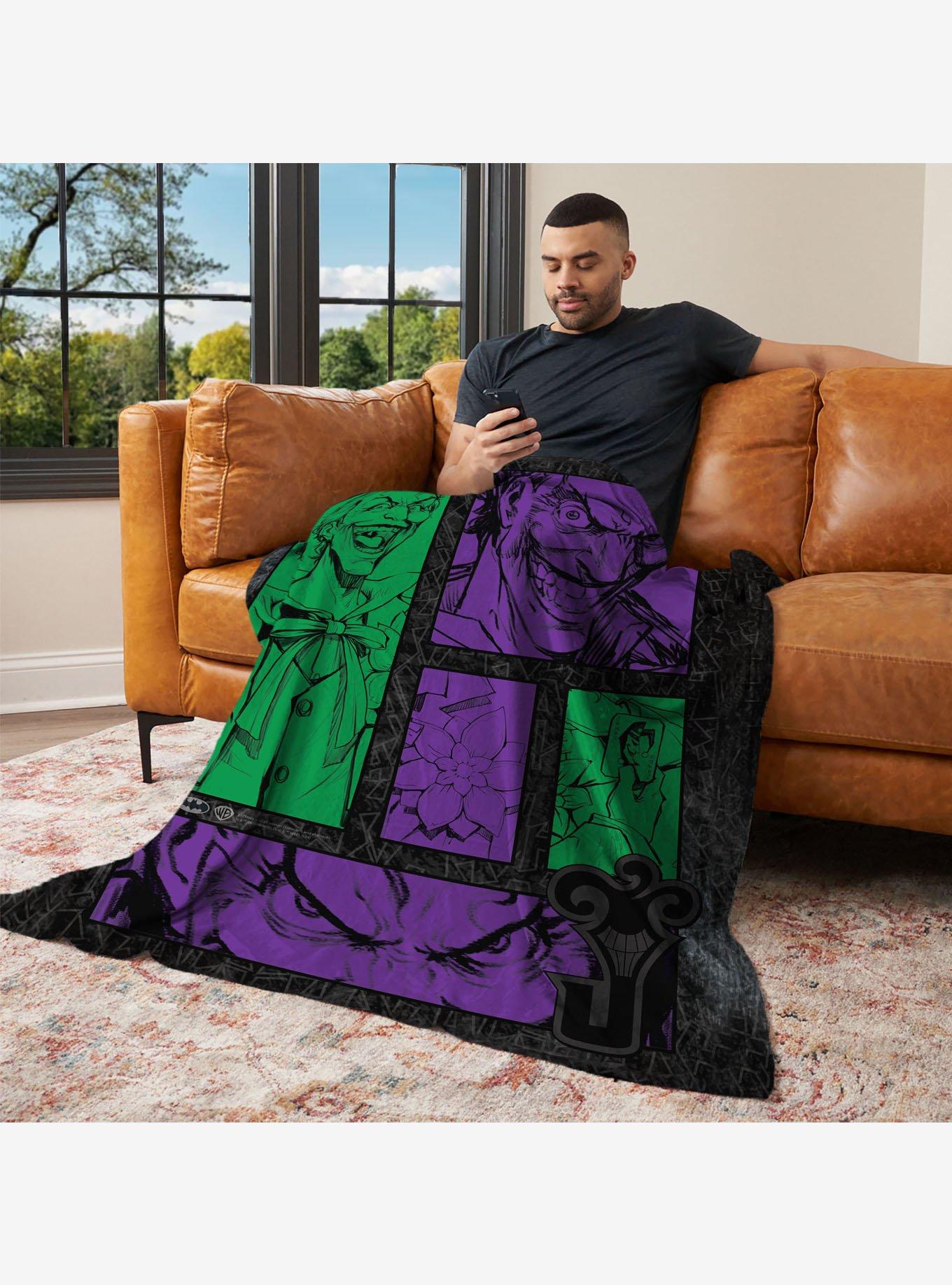 DC Comics Gotham Grin 50x60" Silk Touch Throw Blanket, , alternate