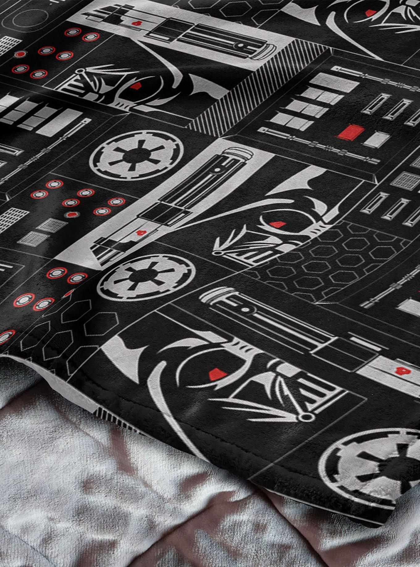 Star Wars Classic Repeats and Patterns Darth Vader 40x50" Silk Touch Throw Blanket, , alternate