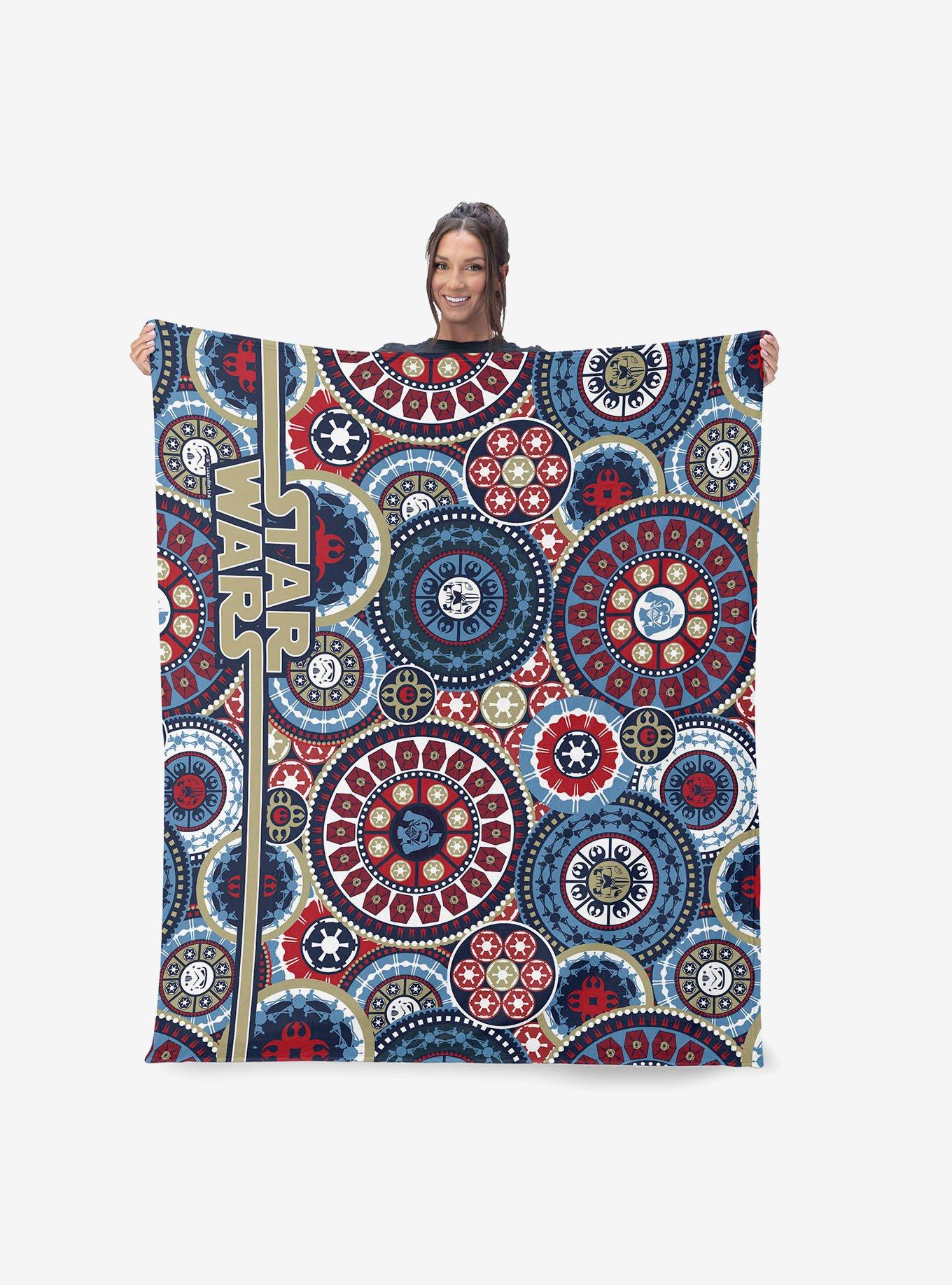 Star Wars Classic Repeats and Patterns Mandala 40x50" Silk Touch Throw Blanket, , alternate