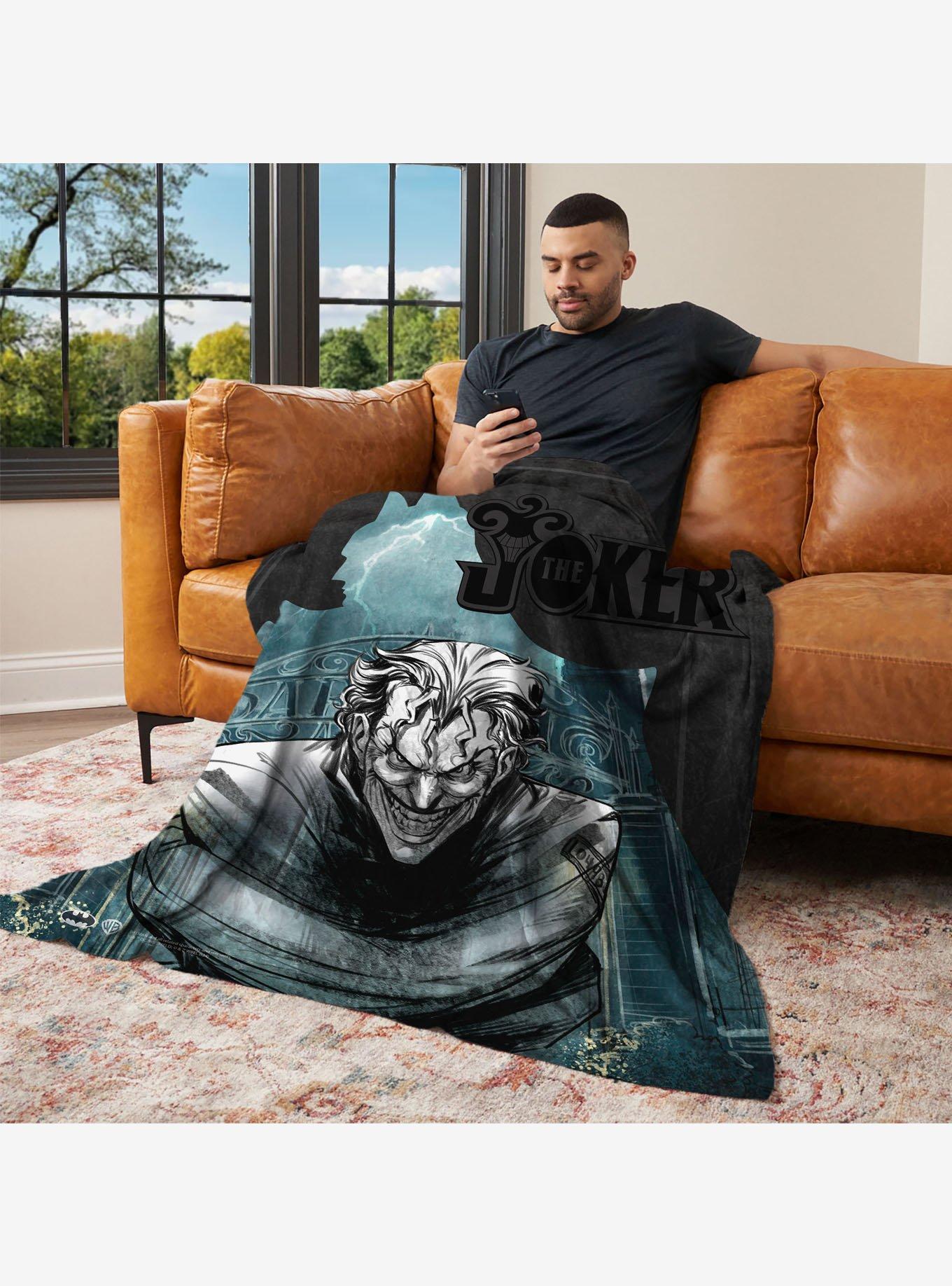 DC Comics Joker's Embrace 50x60" Silk Touch Throw Blanket, , alternate