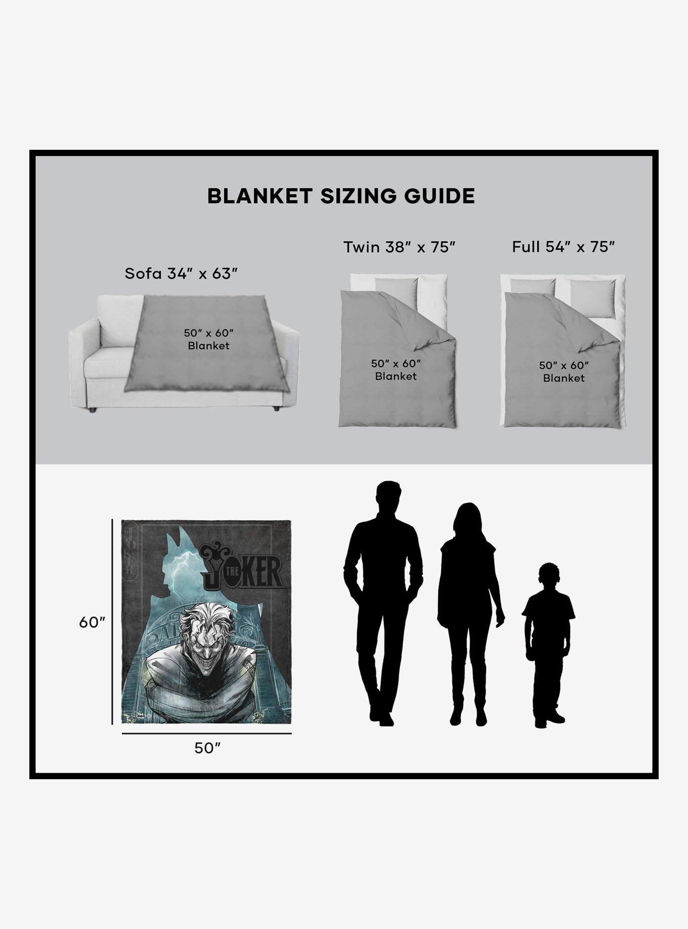 DC Comics Joker's Embrace 50x60" Silk Touch Throw Blanket, , alternate