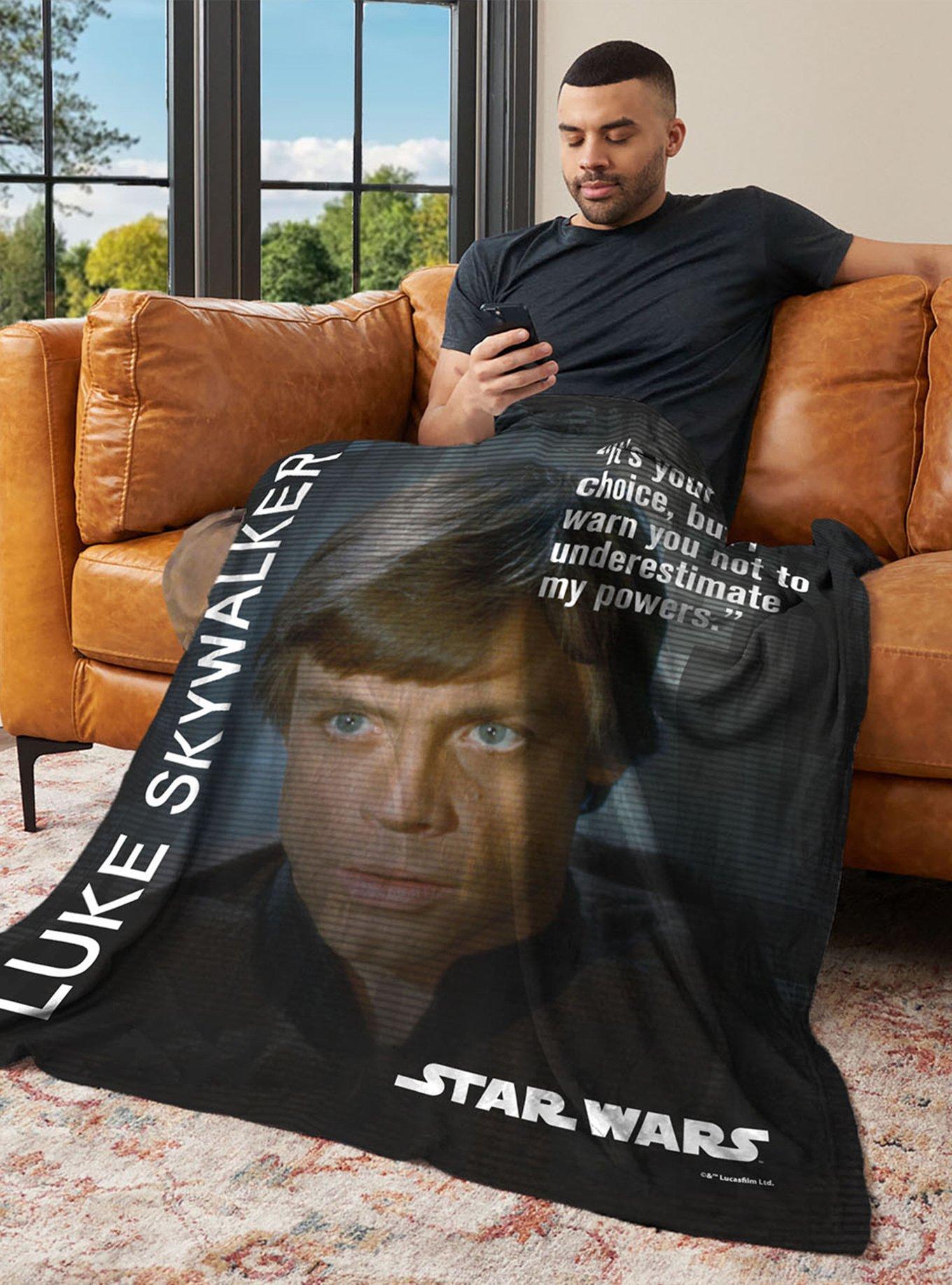 Star Wars Classic Quotes Luke Skywalker 40x50" Silk Touch Throw Blanket, , alternate