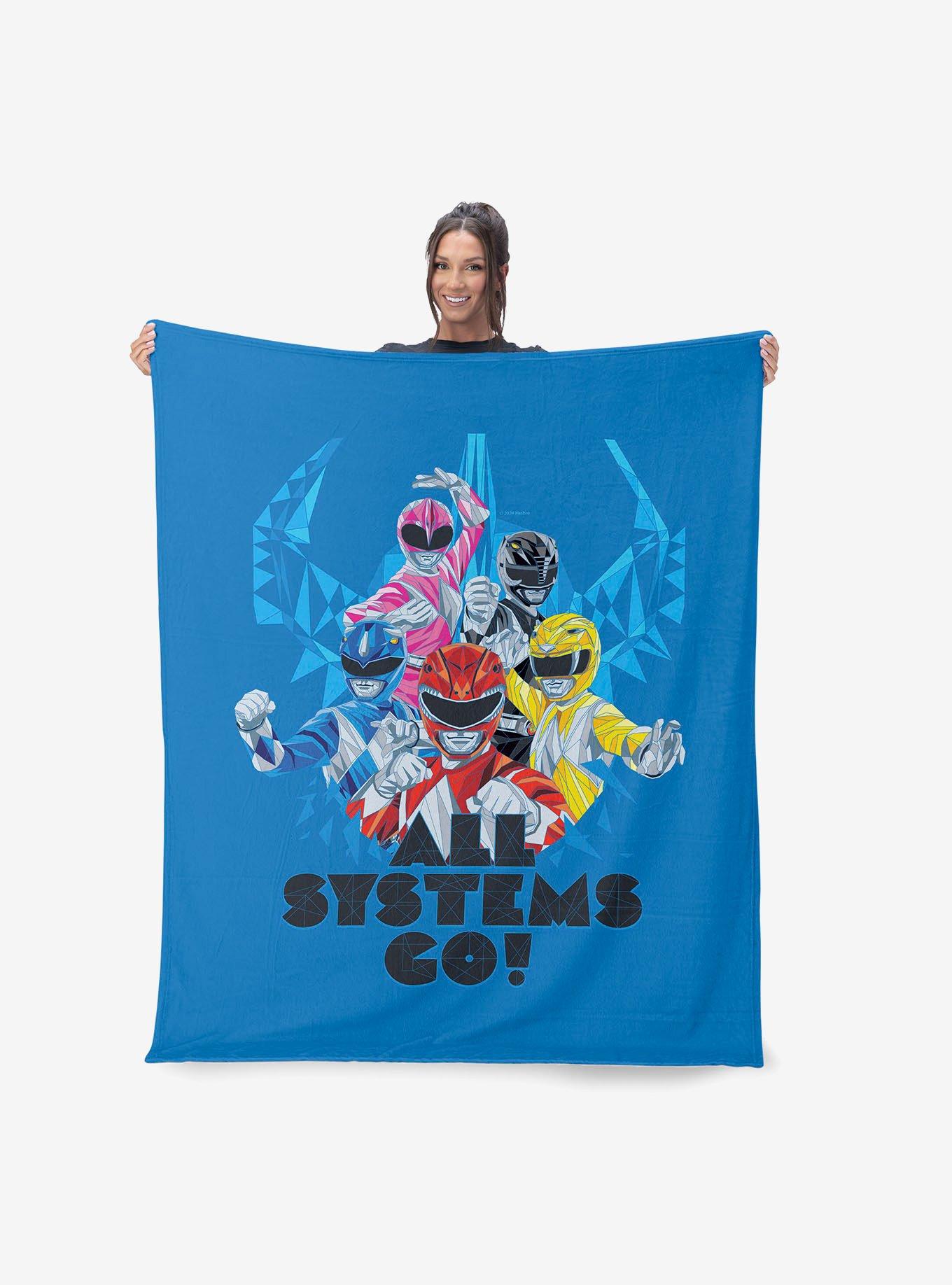 Mighty Morphin Power Rangers All Systems Go 40x50" Silk Touch Throw Blanket, , hi-res