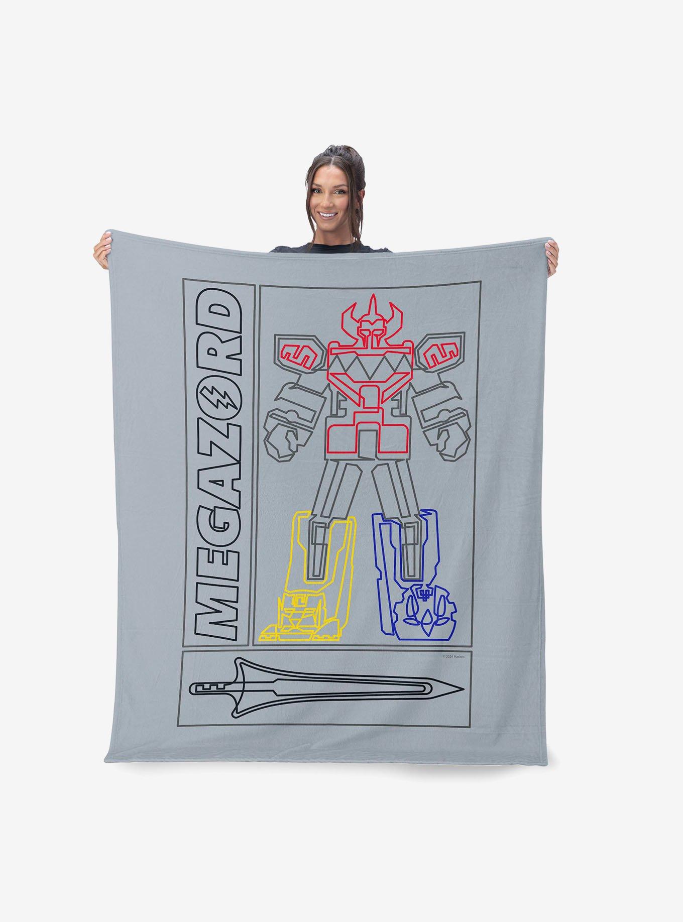 Mighty Morphin Power Rangers Megazord 40x50" Silk Touch Throw Blanket, , hi-res