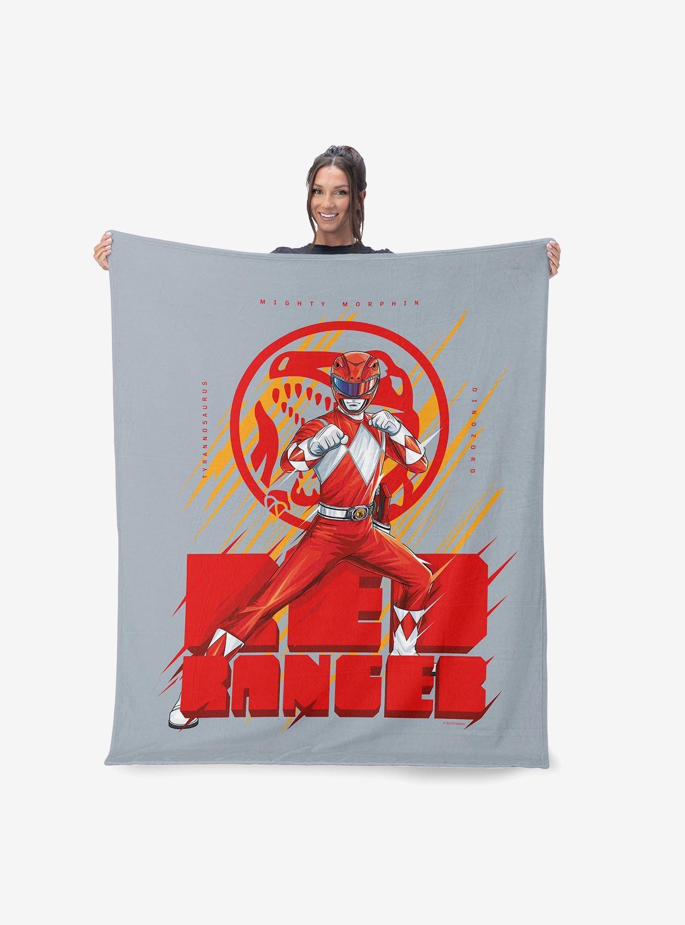 Mighty Morphin Power Rangers Red Ranger 40x50" Silk Touch Throw Blanket, , hi-res