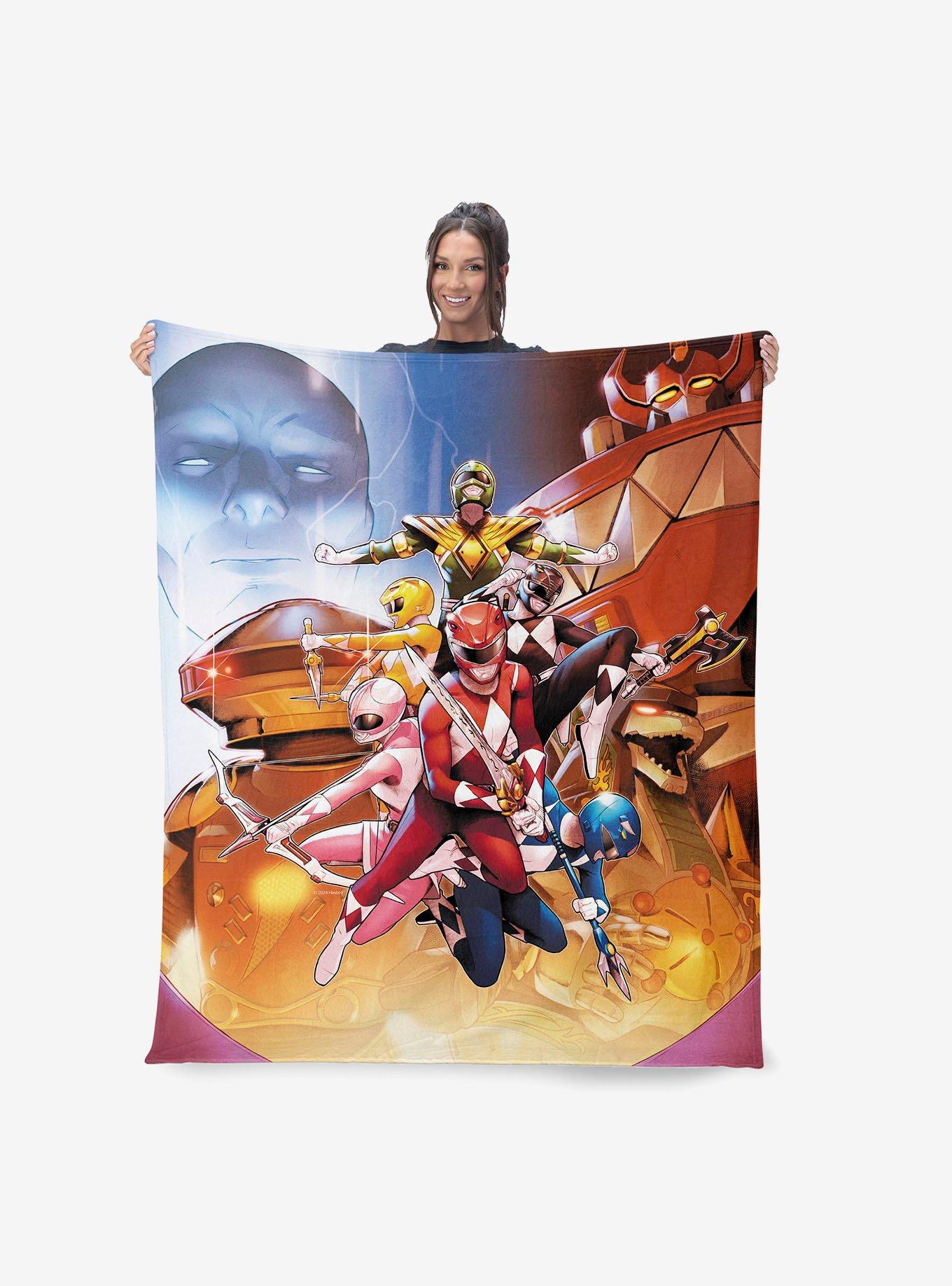 Mighty Morphin Power Rangers Vintage Rangers 40x50" Silk Touch Throw Blanket, , alternate