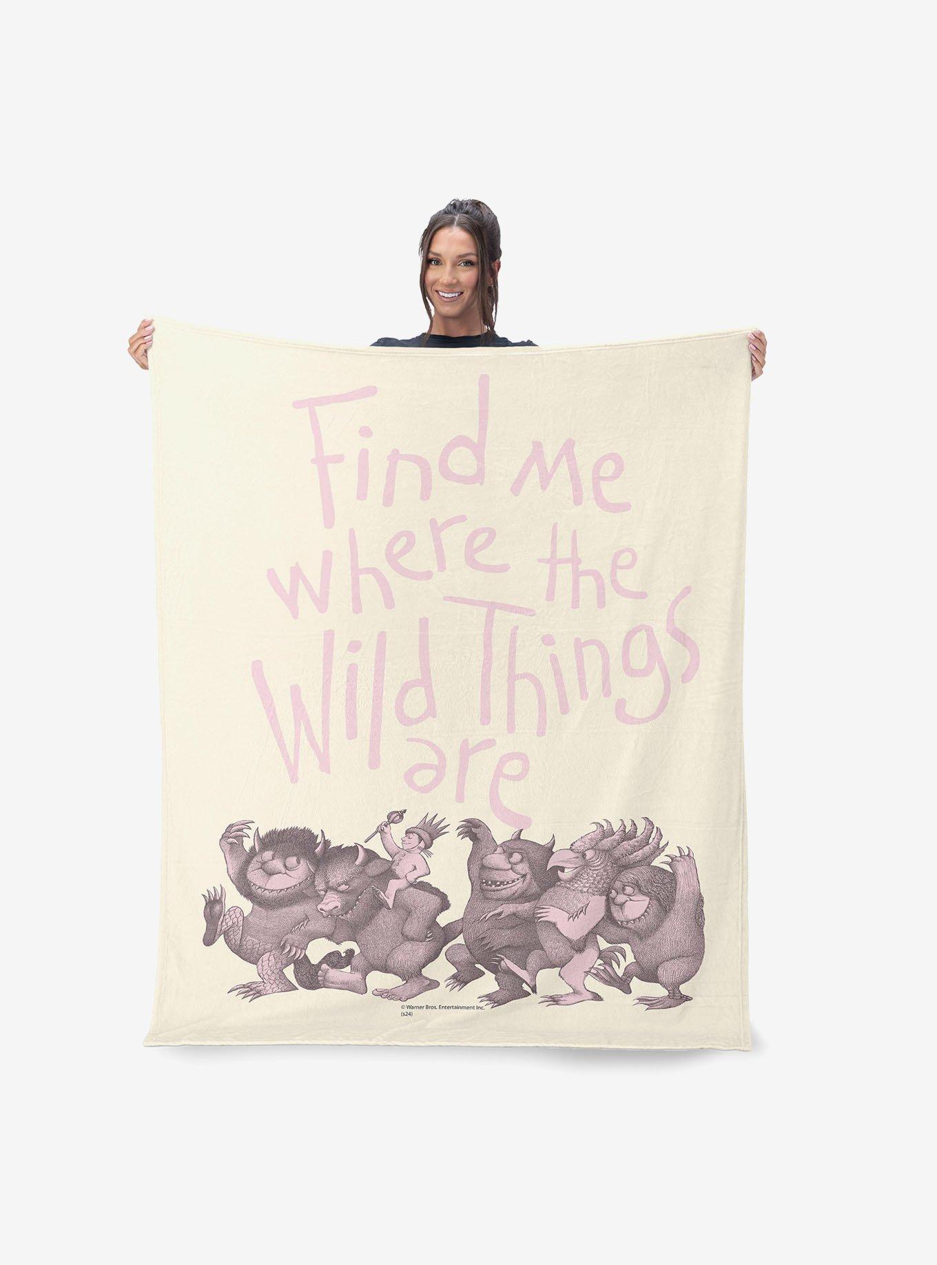 Where The Wild Things Are Find Me Pink 40x50" Silk Touch Throw Blanket, , hi-res