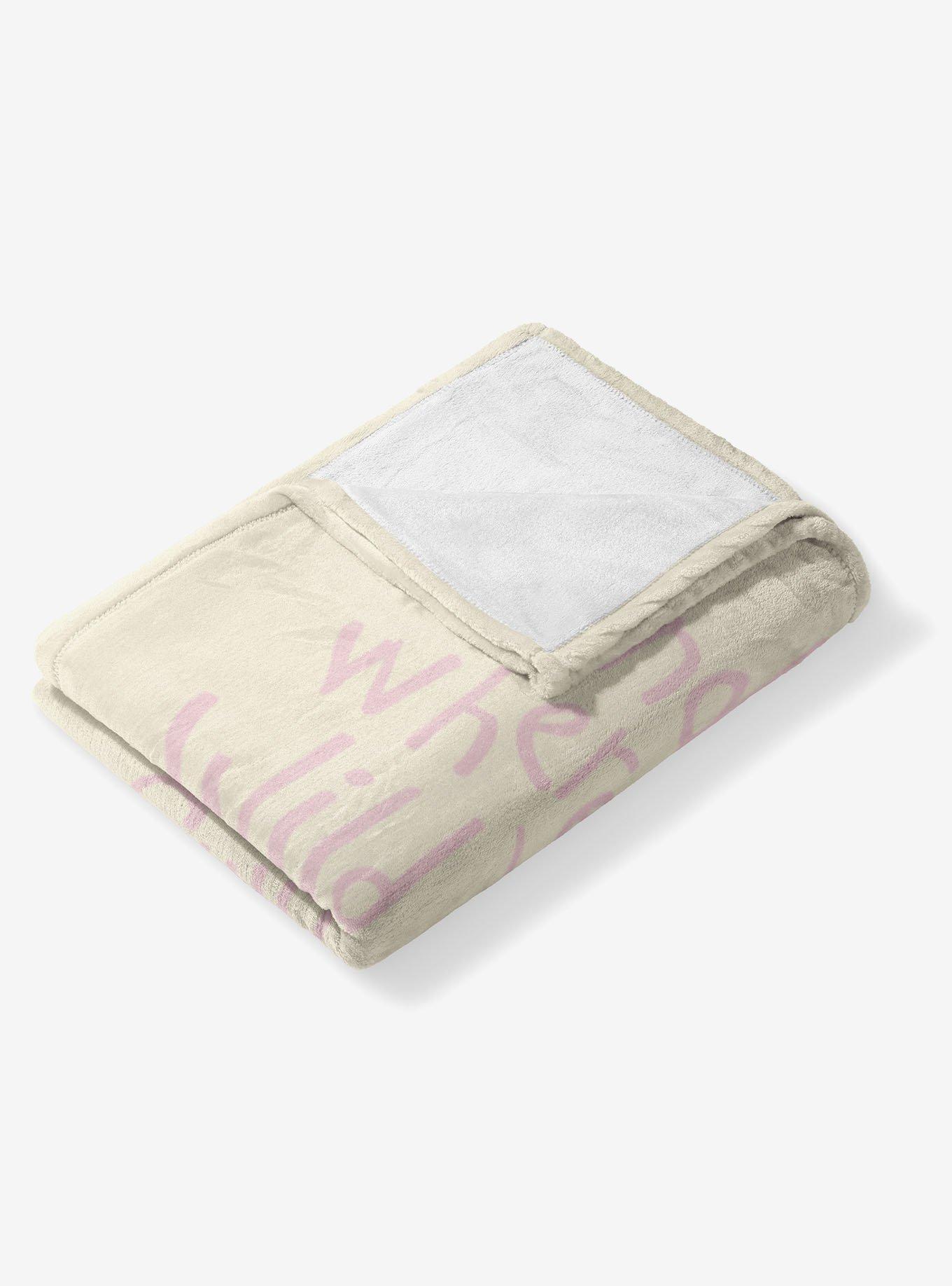 Where The Wild Things Are Find Me Pink 40x50" Silk Touch Throw Blanket, , alternate