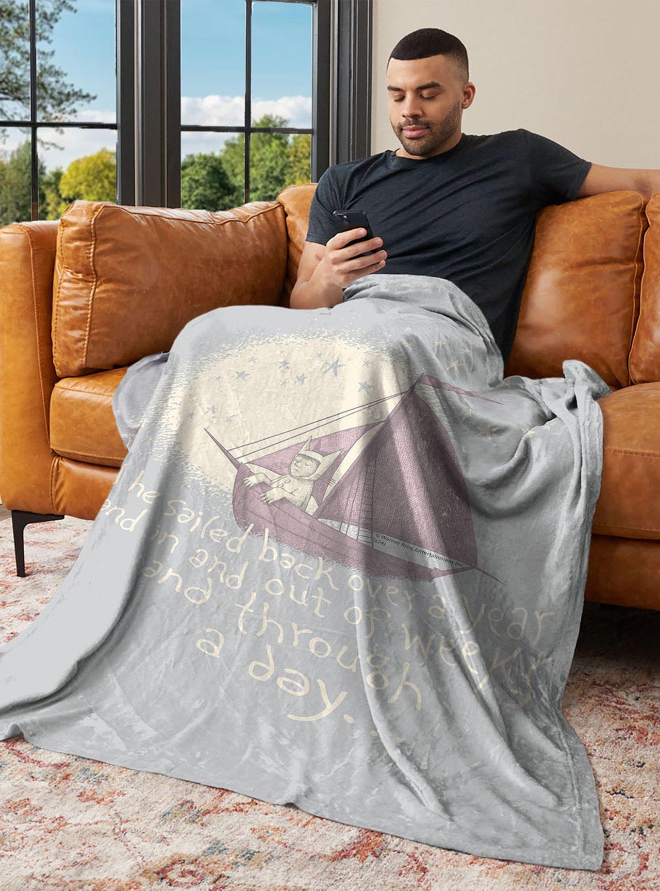 Where The Wild Things Are He Sailed 40x50" Silk Touch Throw Blanket, , alternate