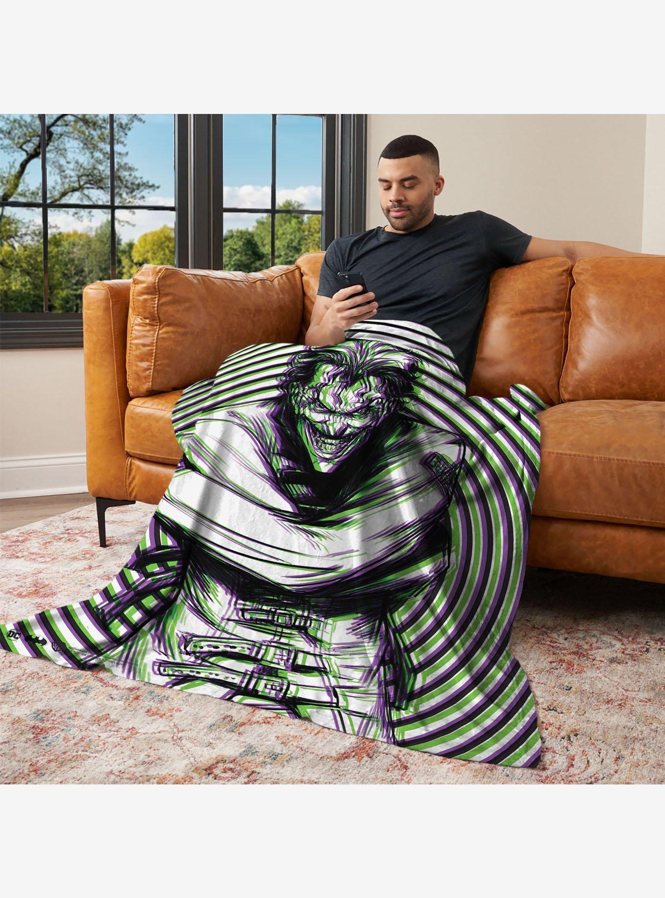 DC Comics Laughing Man 50x60" Silk Touch Throw Blanket, , alternate
