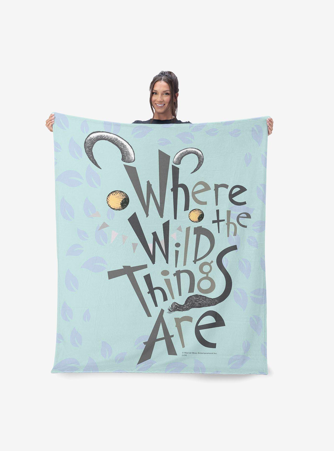 Where The Wild Things Are In The Leaves 40x50" Silk Touch Throw Blanket, , alternate