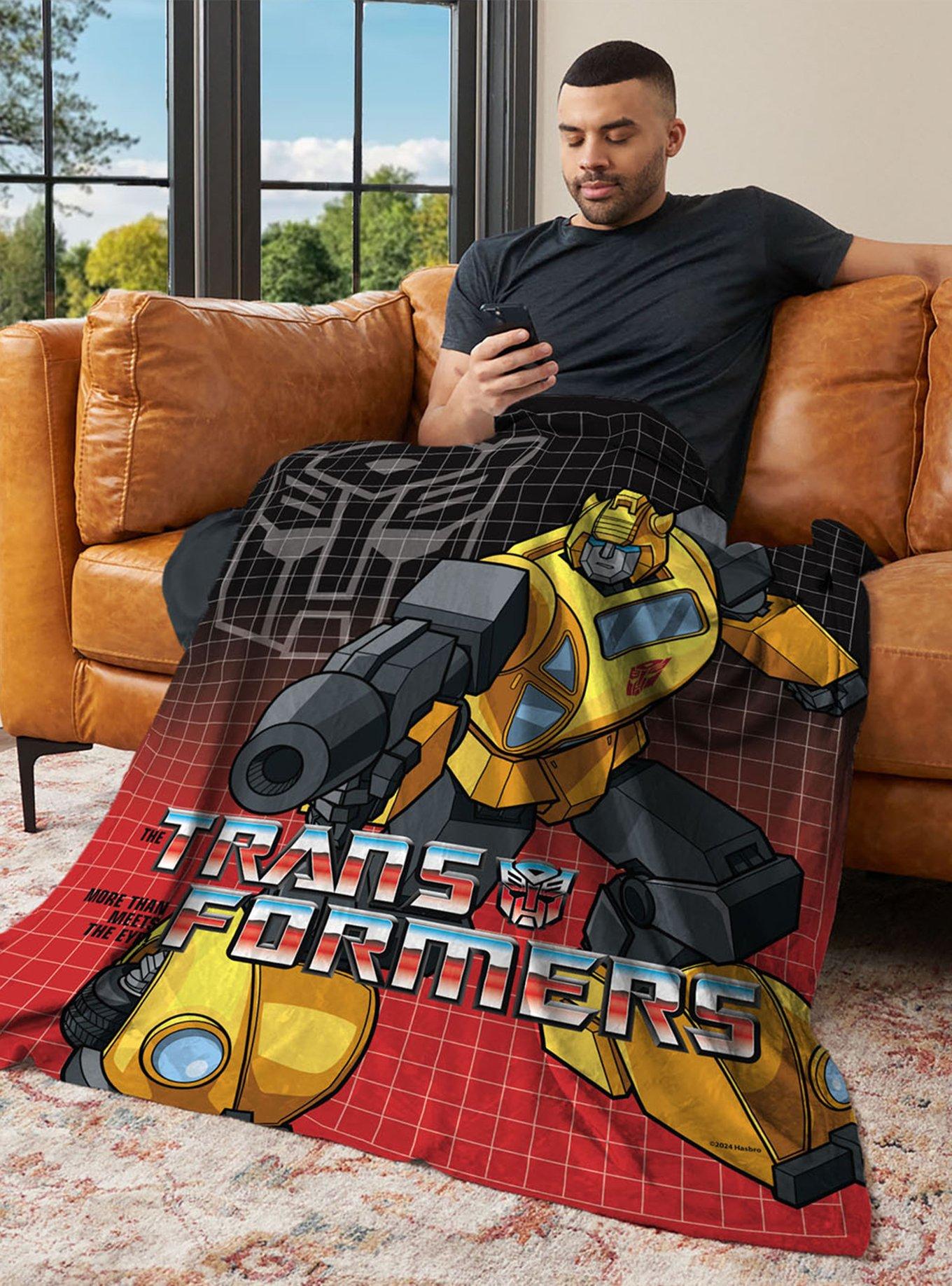 Transformers G1 Grid Bumblebee 40x50" Silk Touch Throw Blanket, , alternate