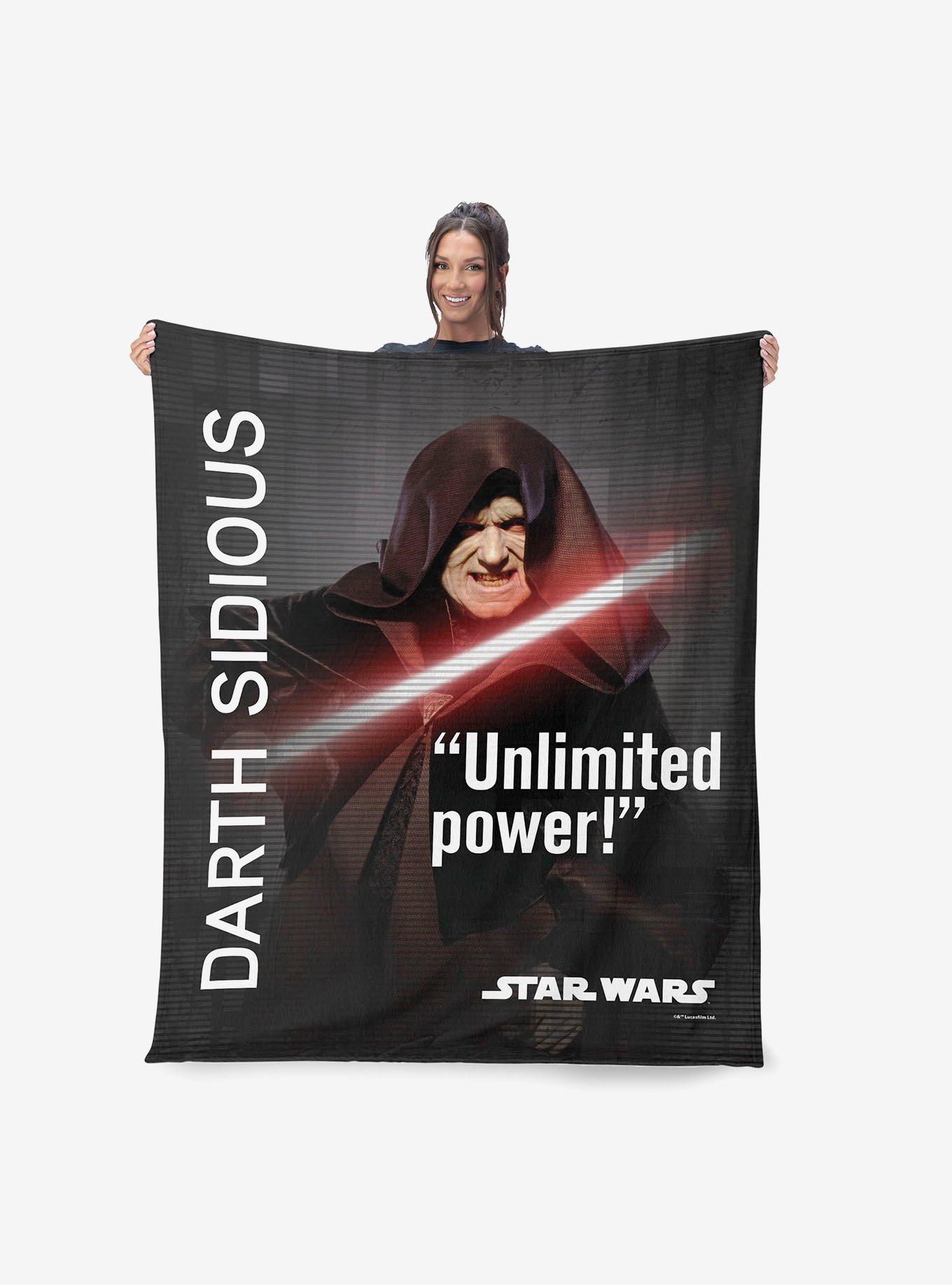 Star Wars Classic Quotes Darth Sidious 40x50" Silk Touch Throw Blanket, , alternate