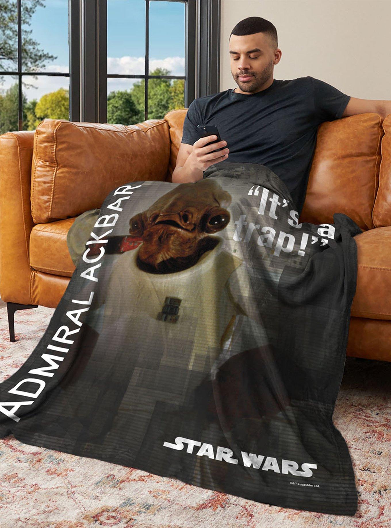 Star Wars Classic Quotes Admiral Ackbar 40x50" Silk Touch Throw Blanket, , alternate