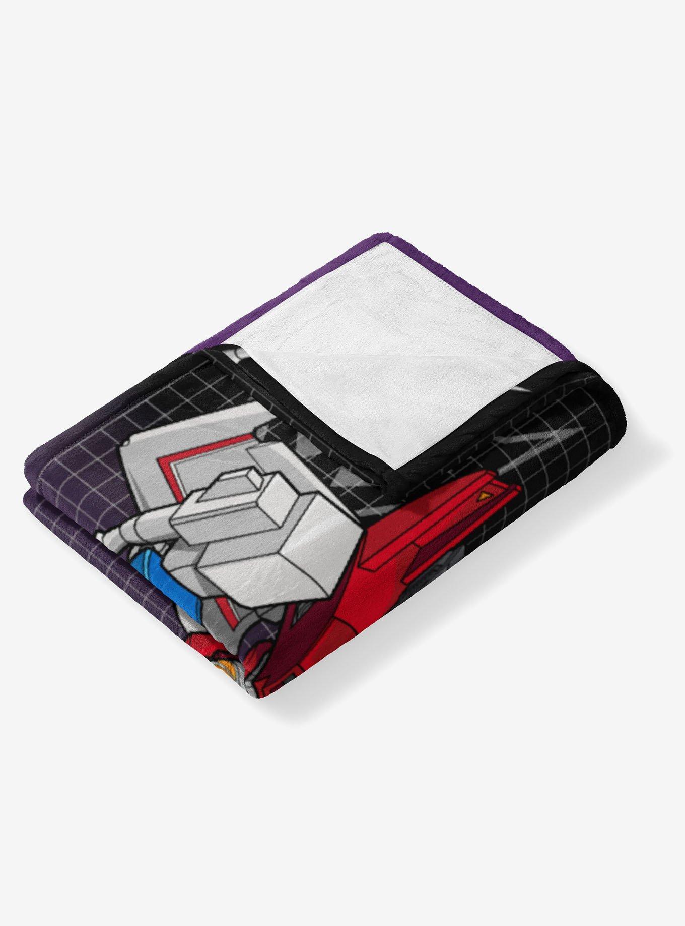 Transformers G1 Grid Starscream 40x50" Silk Touch Throw Blanket, , alternate