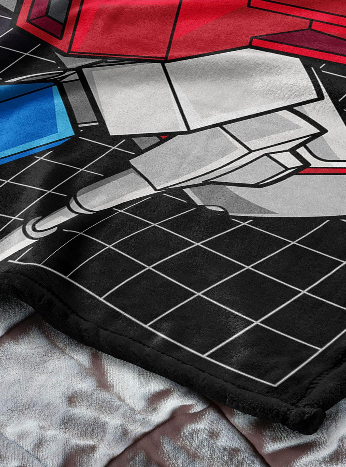 Transformers G1 Grid Starscream 40x50" Silk Touch Throw Blanket, , alternate