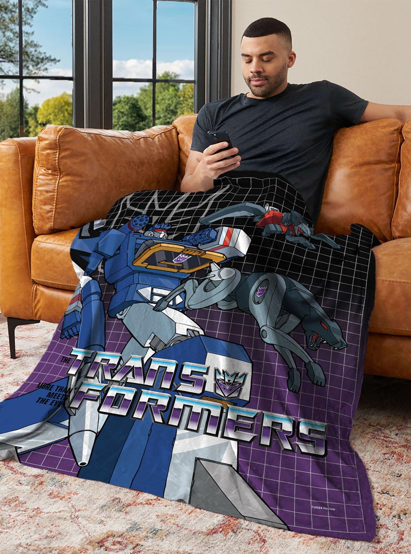 Transformers G1 Grid Soundwave 40x50" Silk Touch Throw Blanket, , alternate