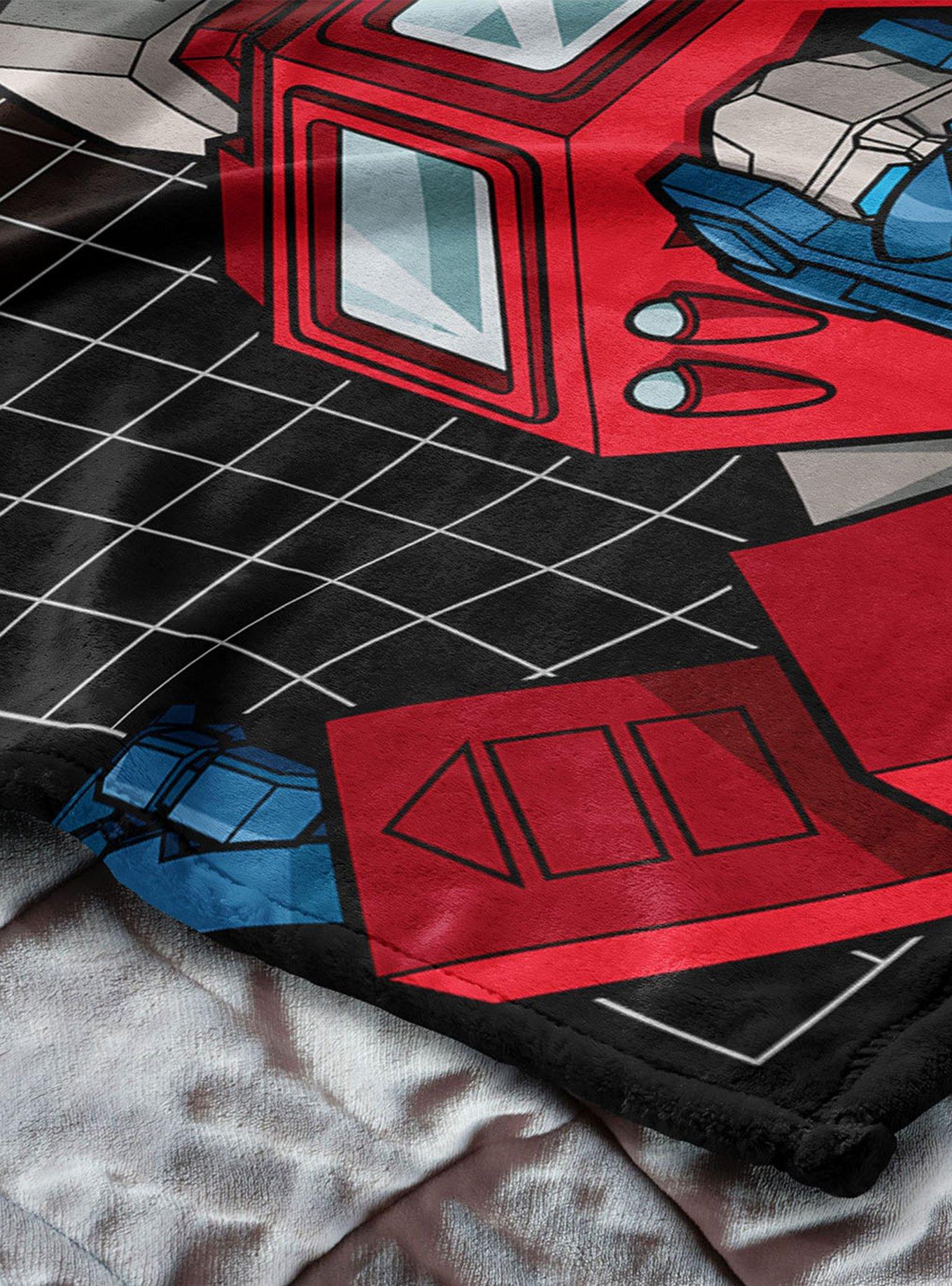 Transformers G1 Grid Optimus Prime 40x50" Silk Touch Throw Blanket, , alternate