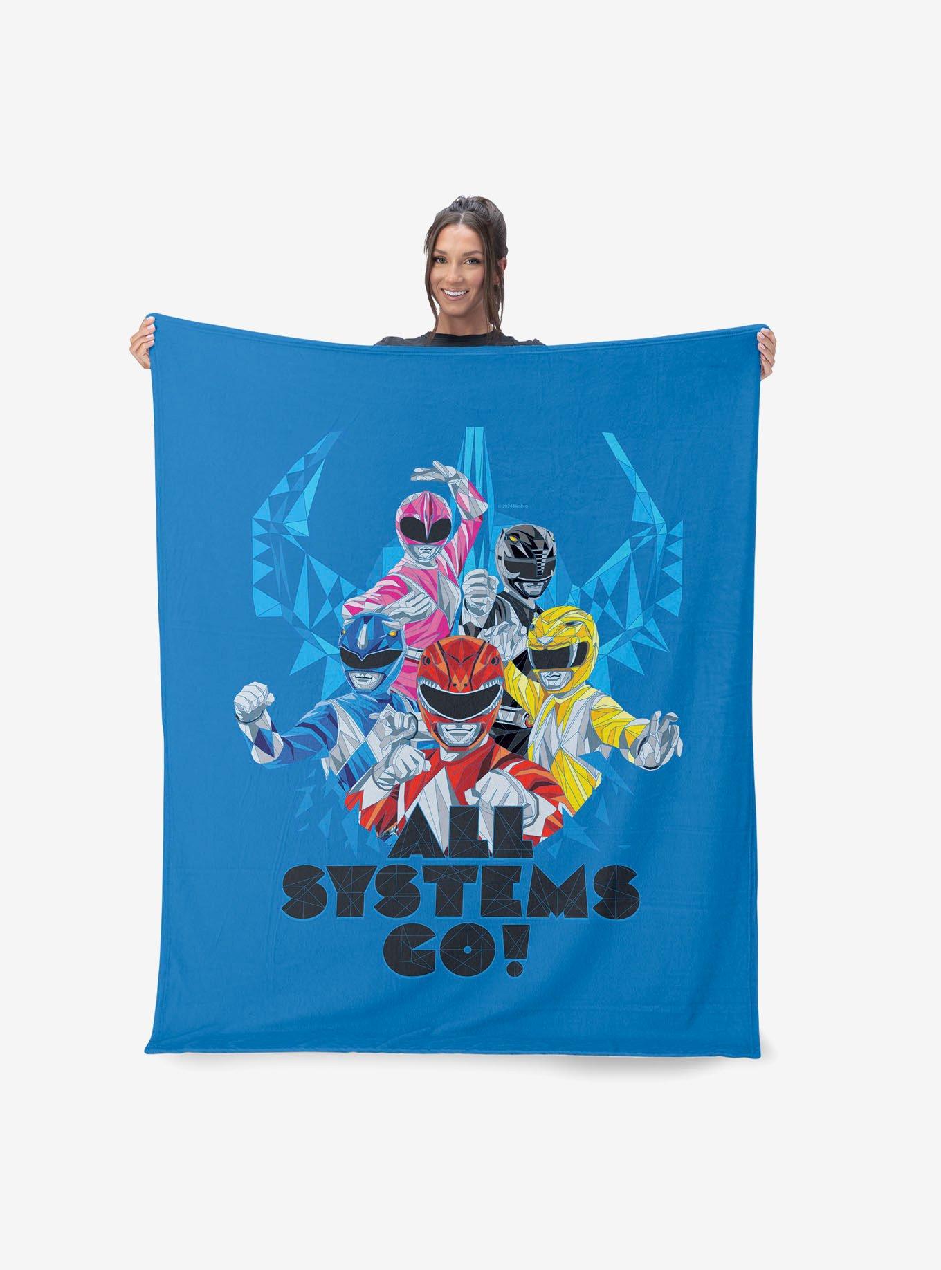 Mighty Morphin Power Rangers All Systems Go 50x60" Silk Touch Throw Blanket, , hi-res