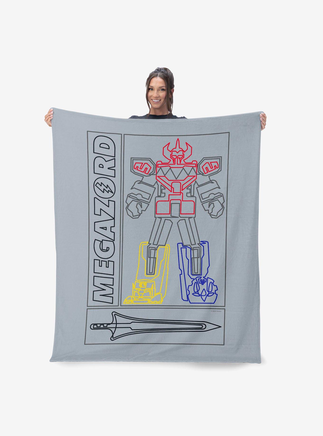 Mighty Morphin Power Rangers Megazord 50x60" Silk Touch Throw Blanket, , hi-res