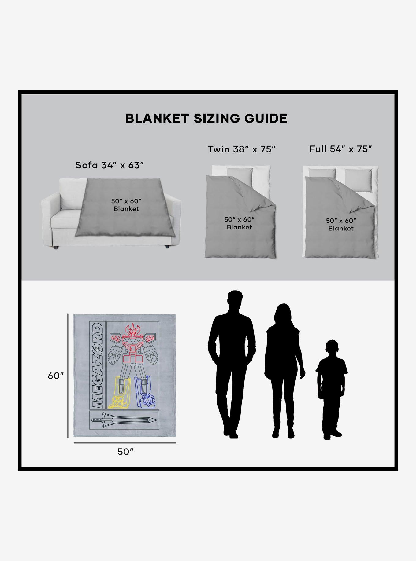 Mighty Morphin Power Rangers Megazord 50x60" Silk Touch Throw Blanket, , alternate