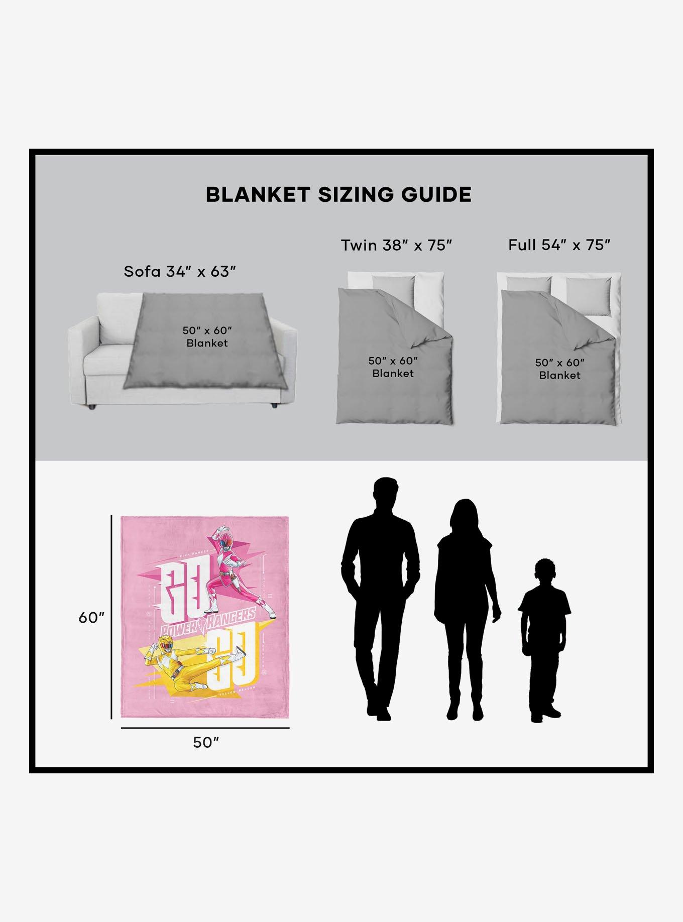 Mighty Morphin Power Rangers Pink and Yellow 50x60" Silk Touch Throw Blanket, , alternate