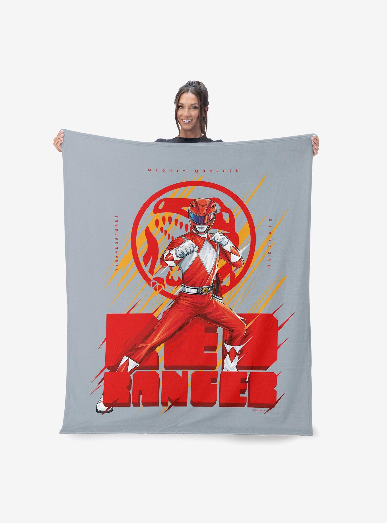 Mighty Morphin Power Rangers Red Ranger 50x60" Silk Touch Throw Blanket, , hi-res