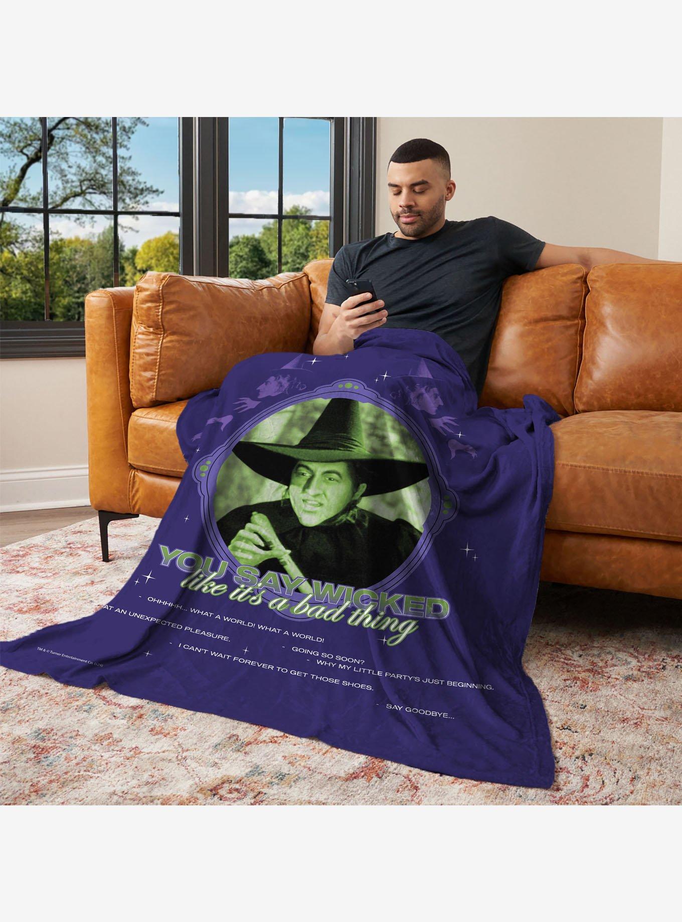 The Wizard of Oz Wicked Bad 50x60" Silk Touch Throw Blanket, , alternate