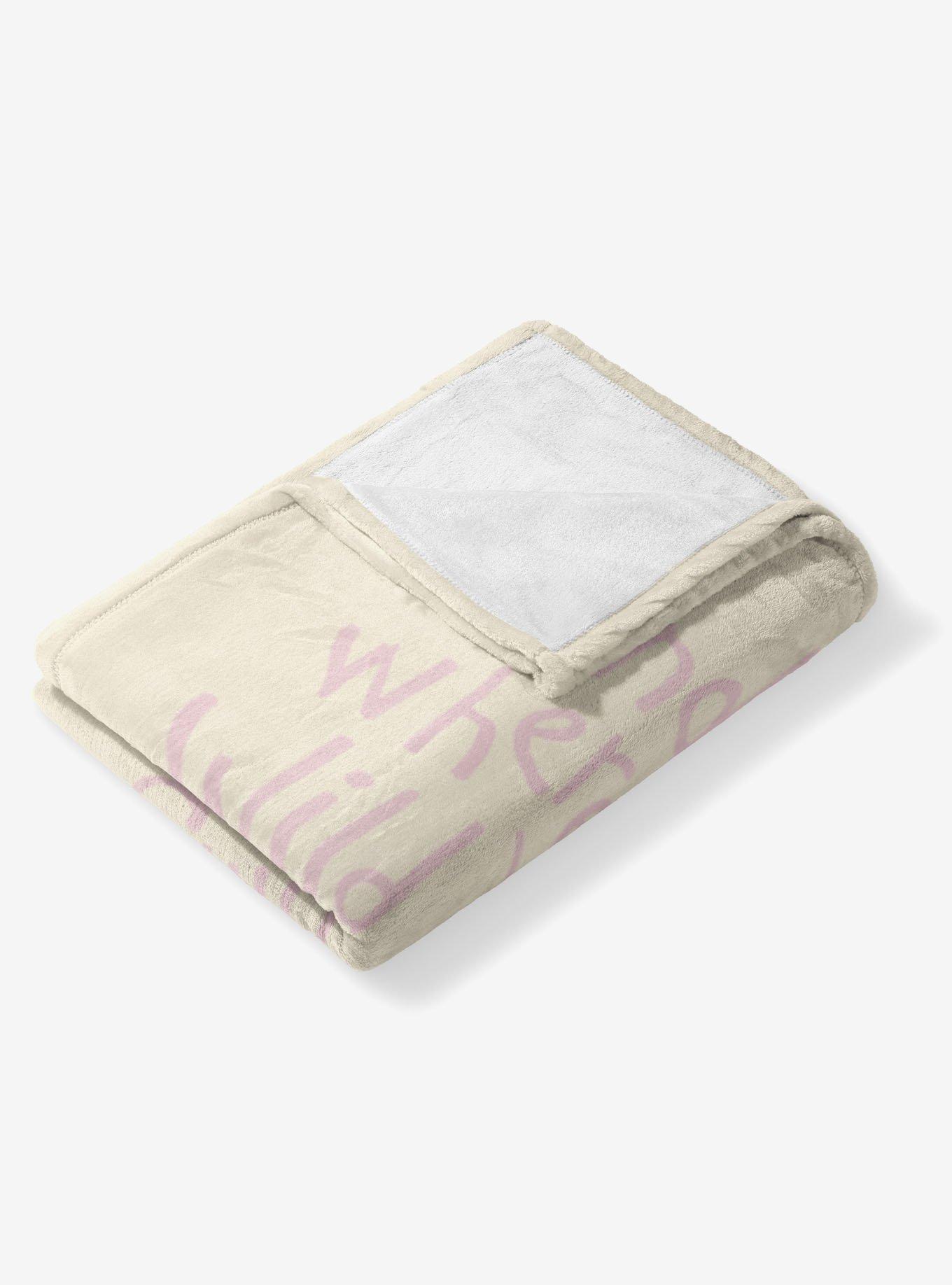 Where The Wild Things Are Find Me Pink 50x60" Silk Touch Throw Blanket
