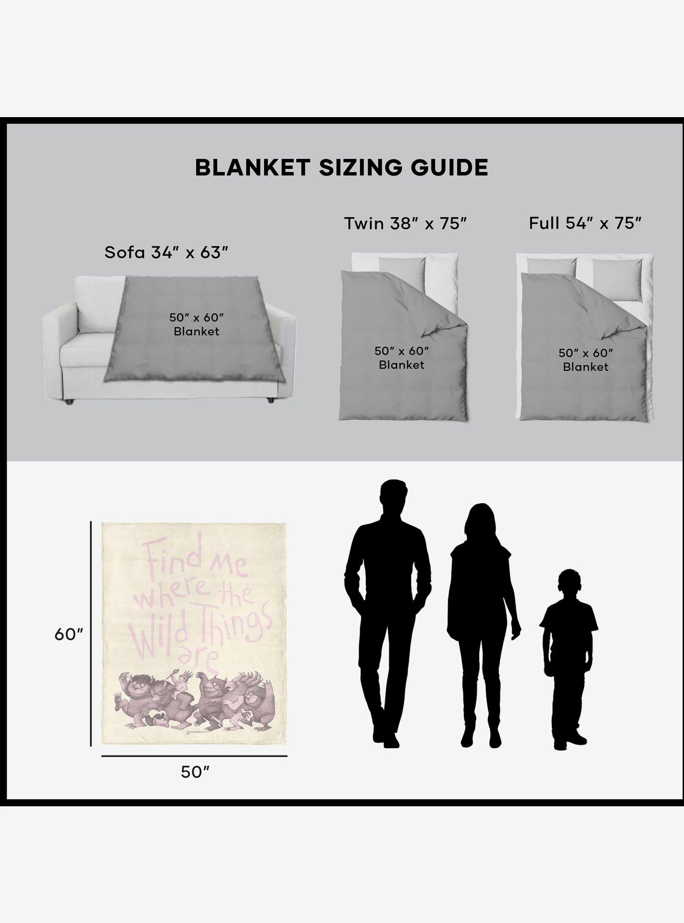 Where The Wild Things Are Find Me Pink 50x60" Silk Touch Throw Blanket, , alternate