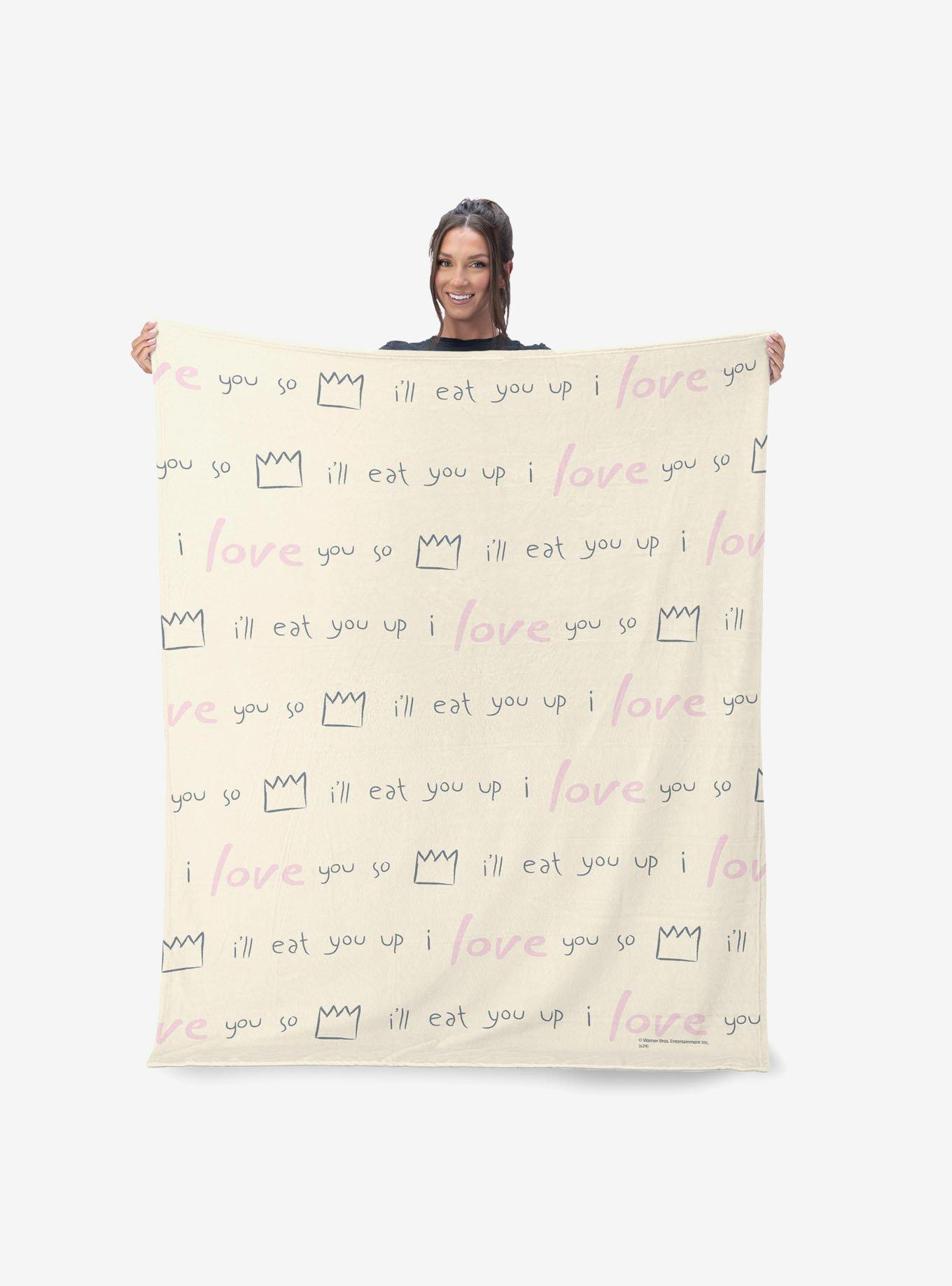 Where The Wild Things Are Love You So 50x60" Silk Touch Throw Blanket, , hi-res