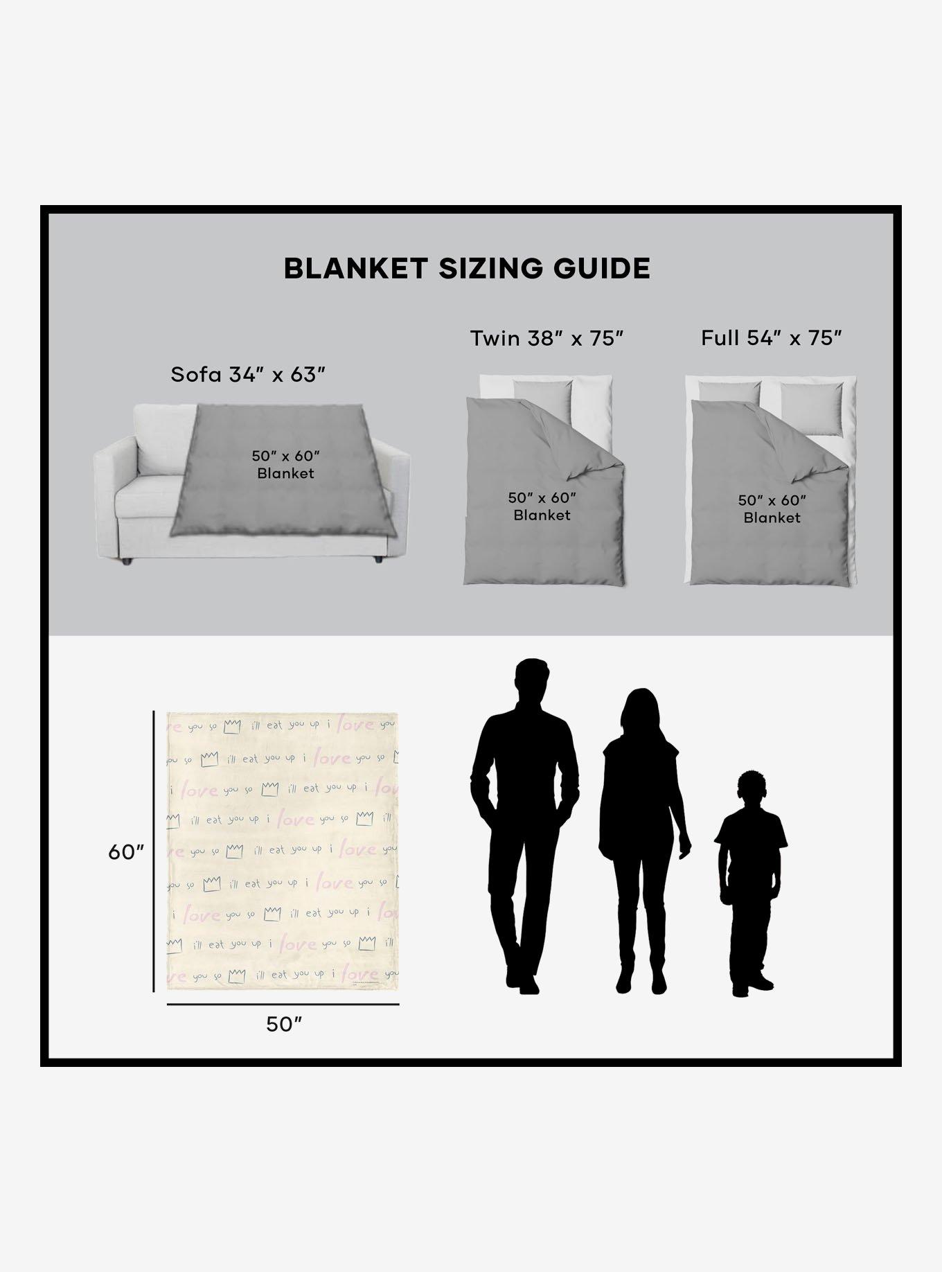 Where The Wild Things Are Love You So 50x60" Silk Touch Throw Blanket, , alternate