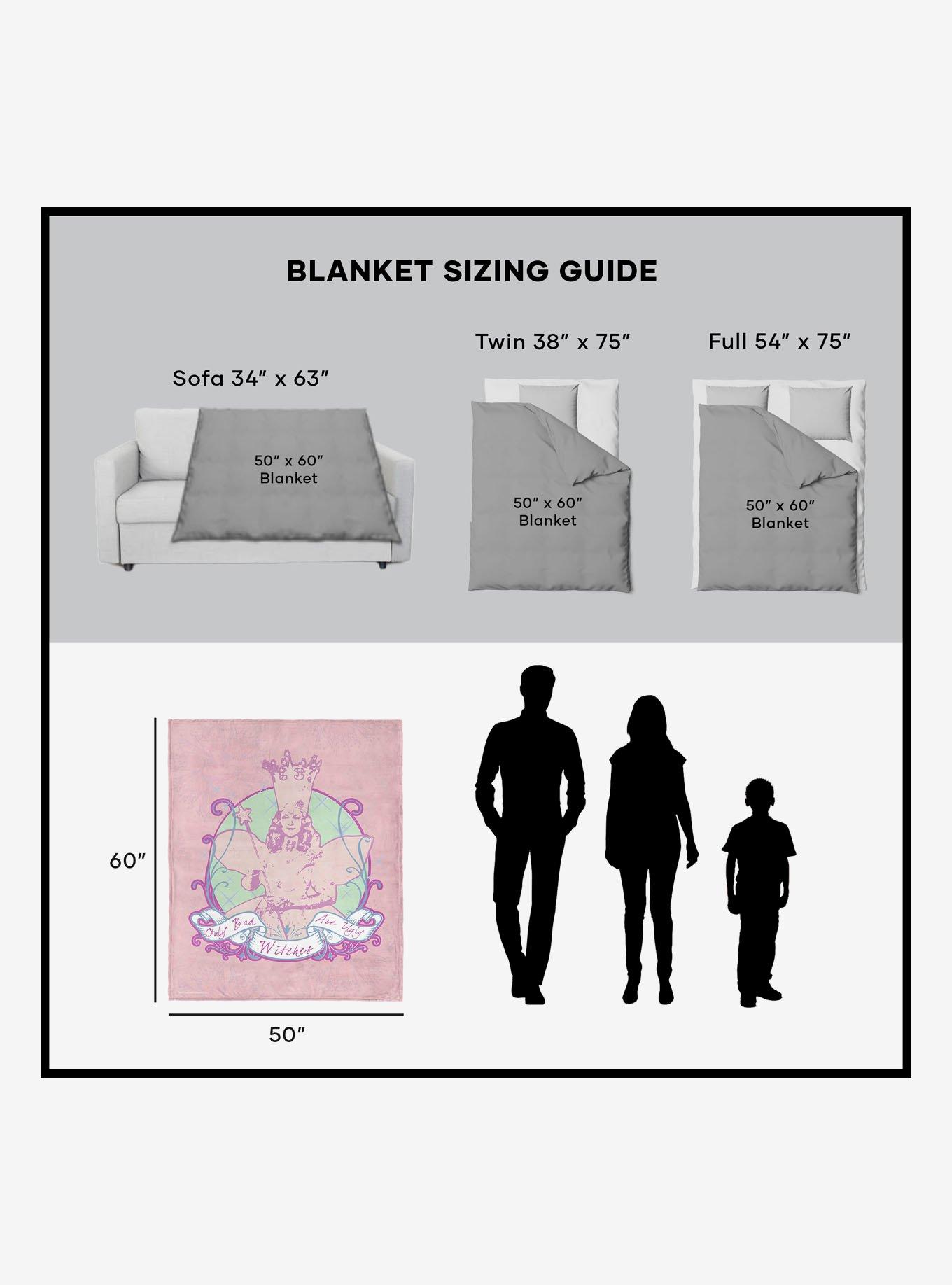 The Wizard of Oz Glinda Pattern 50x60" Silk Touch Throw Blanket, , alternate