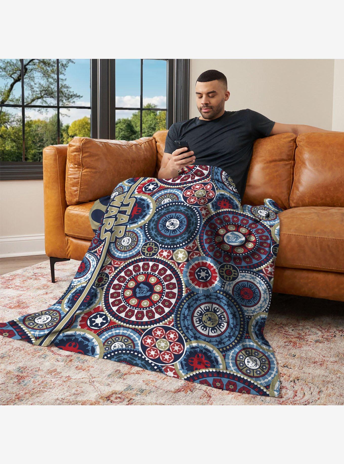 Star Wars Classic Repeats and Patterns Mandala 50x60" Silk Touch Throw Blanket, , alternate