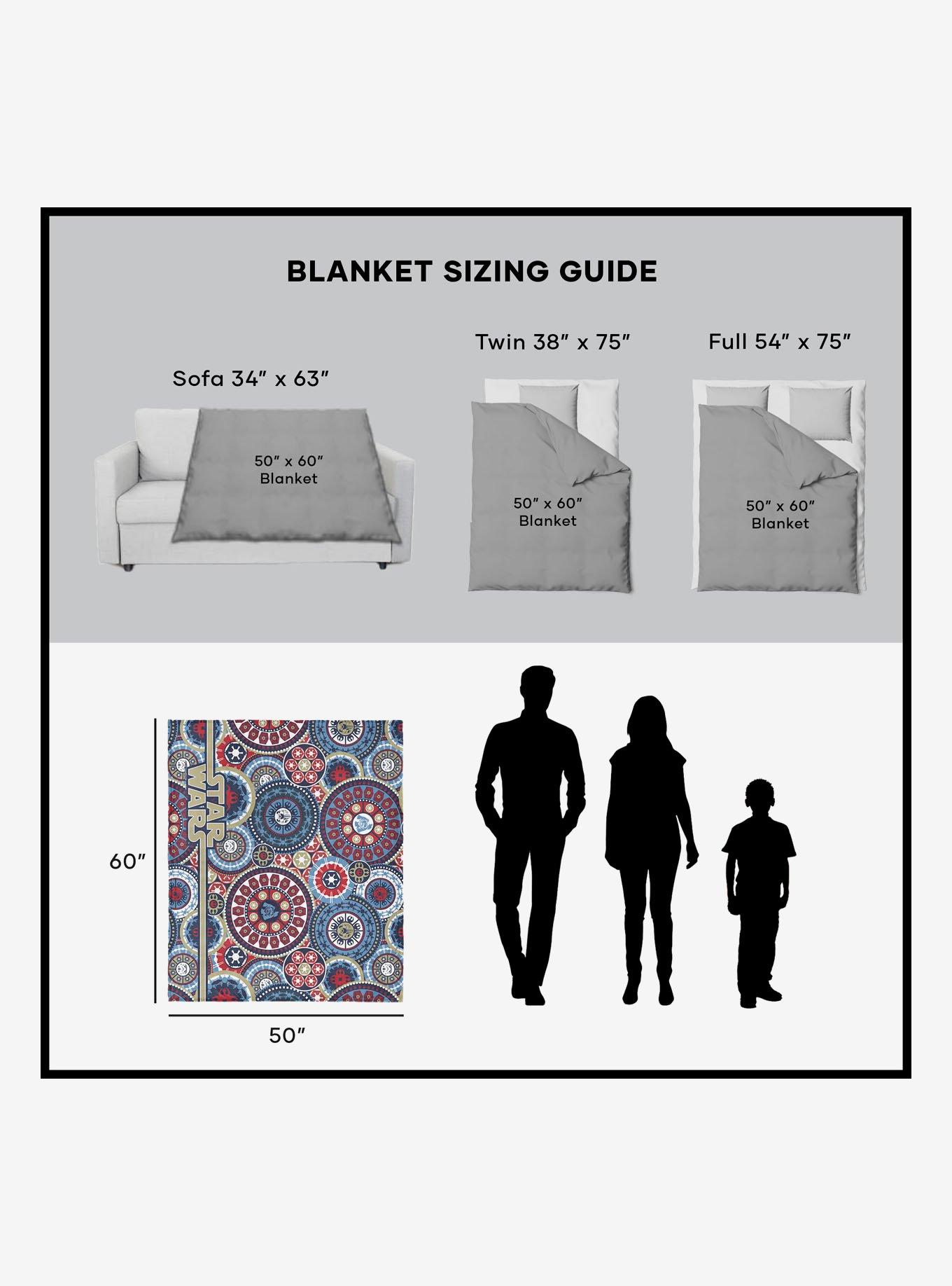 Star Wars Classic Repeats and Patterns Mandala 50x60" Silk Touch Throw Blanket, , alternate