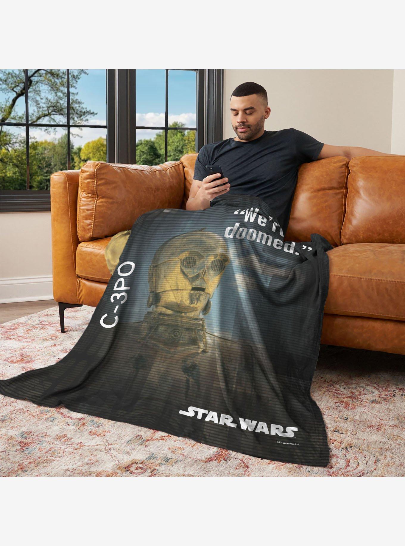 Star Wars Classic Quotes C-3PO 50x60" Silk Touch Throw Blanket, , alternate