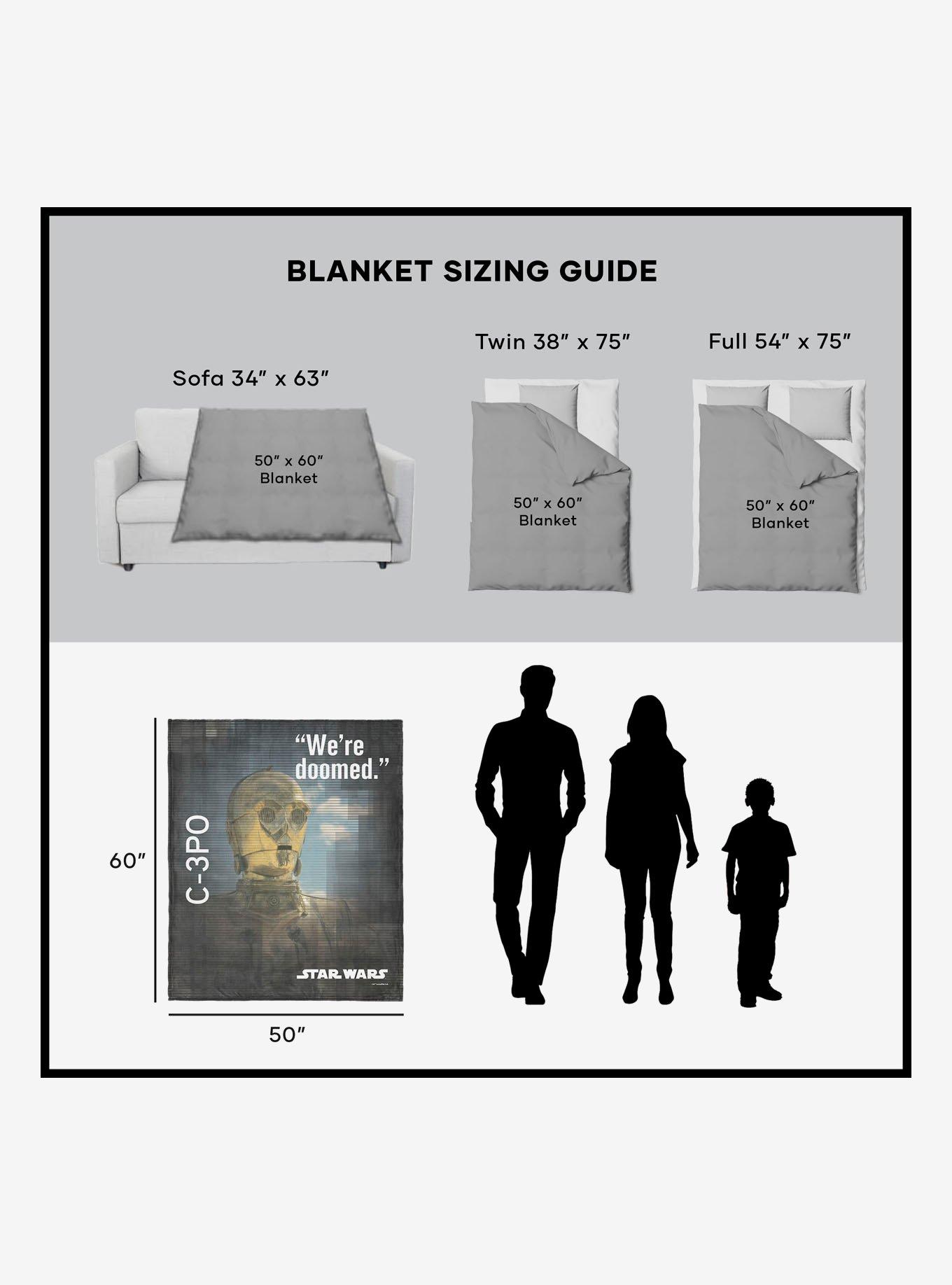 Star Wars Classic Quotes C-3PO 50x60" Silk Touch Throw Blanket, , alternate