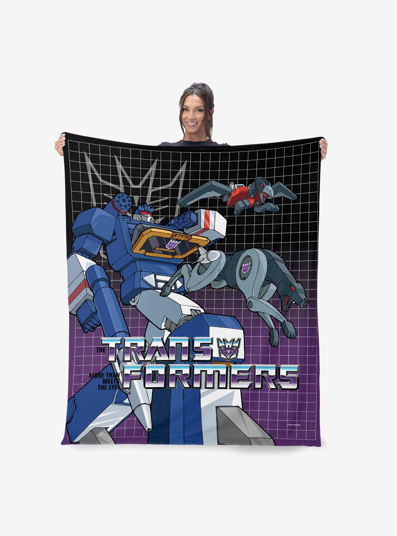 Transformers G1 Grid Soundwave 50x60" Silk Touch Throw Blanket, , hi-res