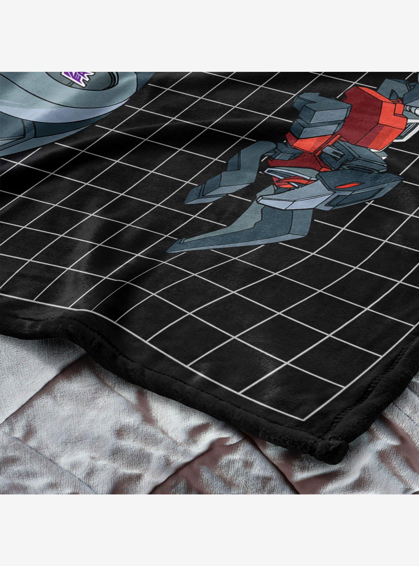 Transformers G1 Grid Soundwave 50x60" Silk Touch Throw Blanket, , alternate