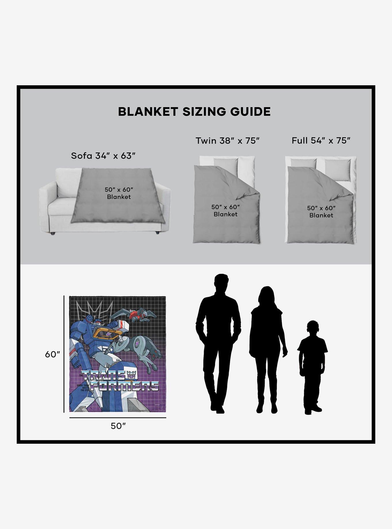 Transformers G1 Grid Soundwave 50x60" Silk Touch Throw Blanket, , alternate